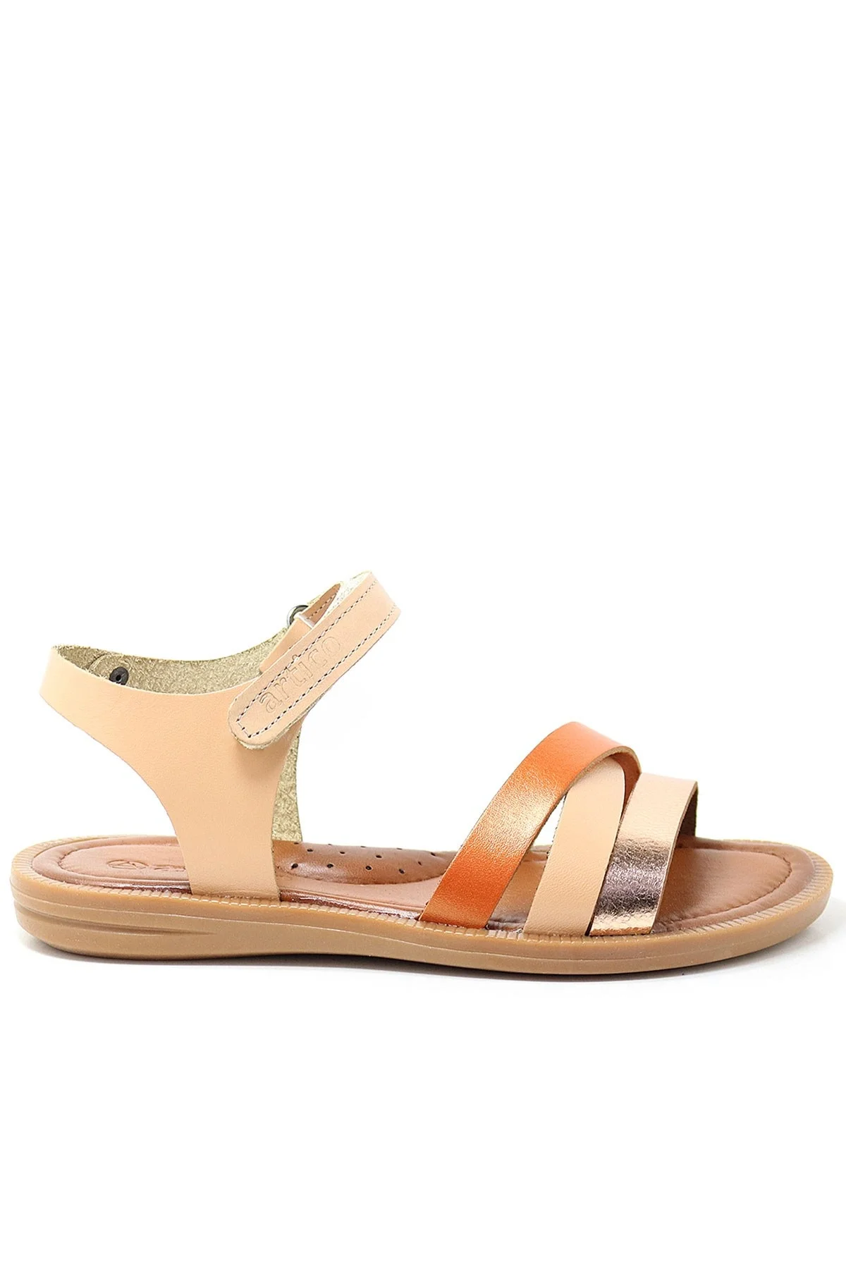 Artico Alexia Hakiki Deri Vaketa Taba Kız Çocuk Sandalet