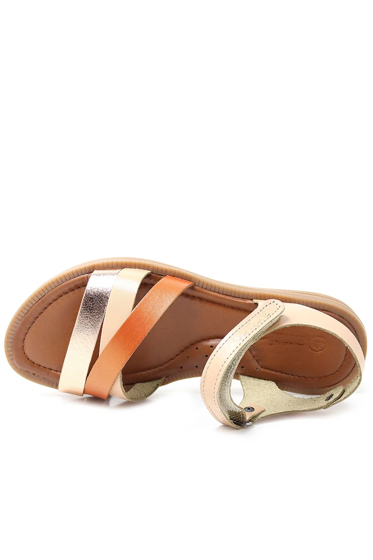 Artico Alexia Hakiki Deri Vaketa Taba Kız Çocuk Sandalet