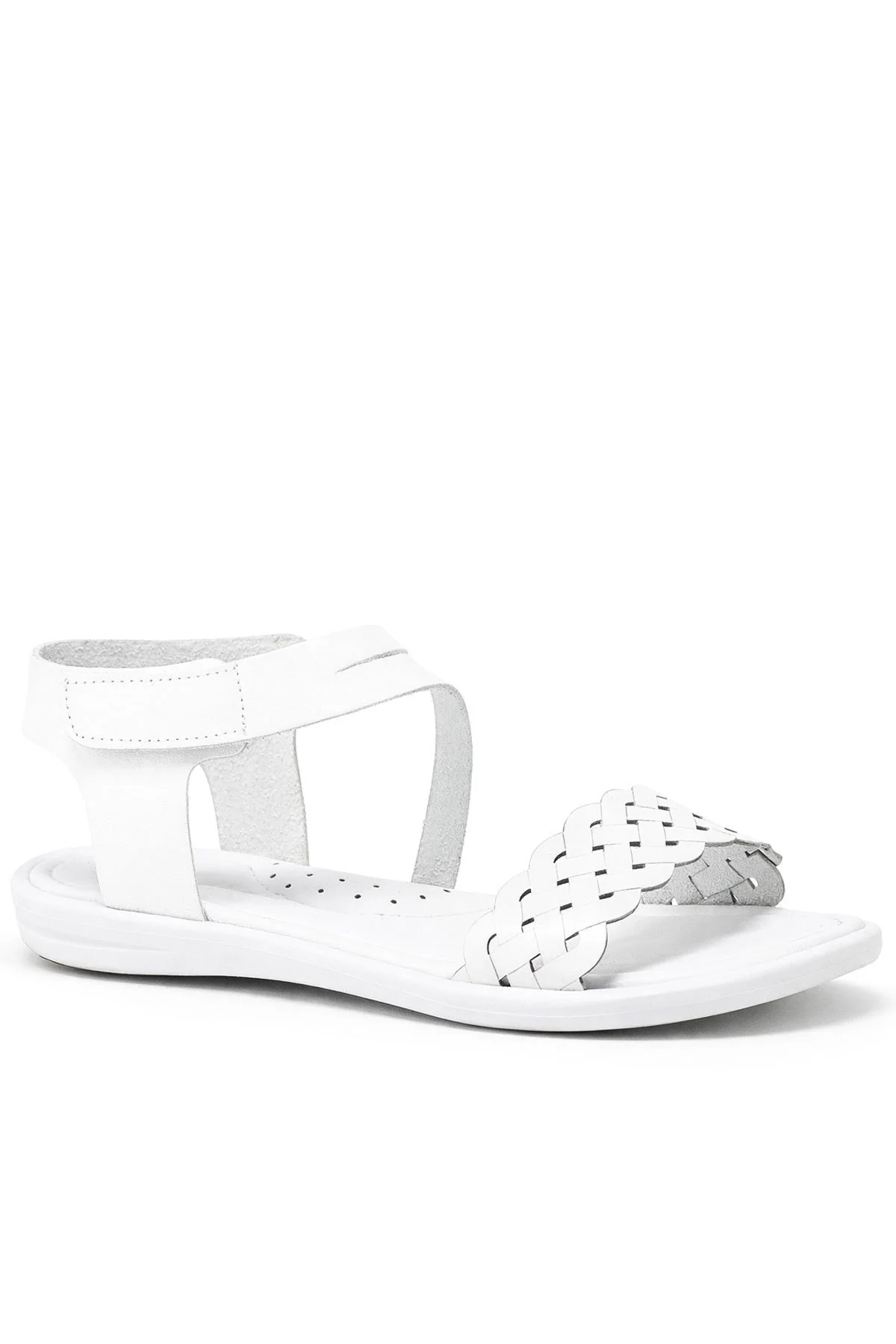 Artico Etoile Hakiki Deri Beyaz Vaketa Kız Çocuk Sandalet