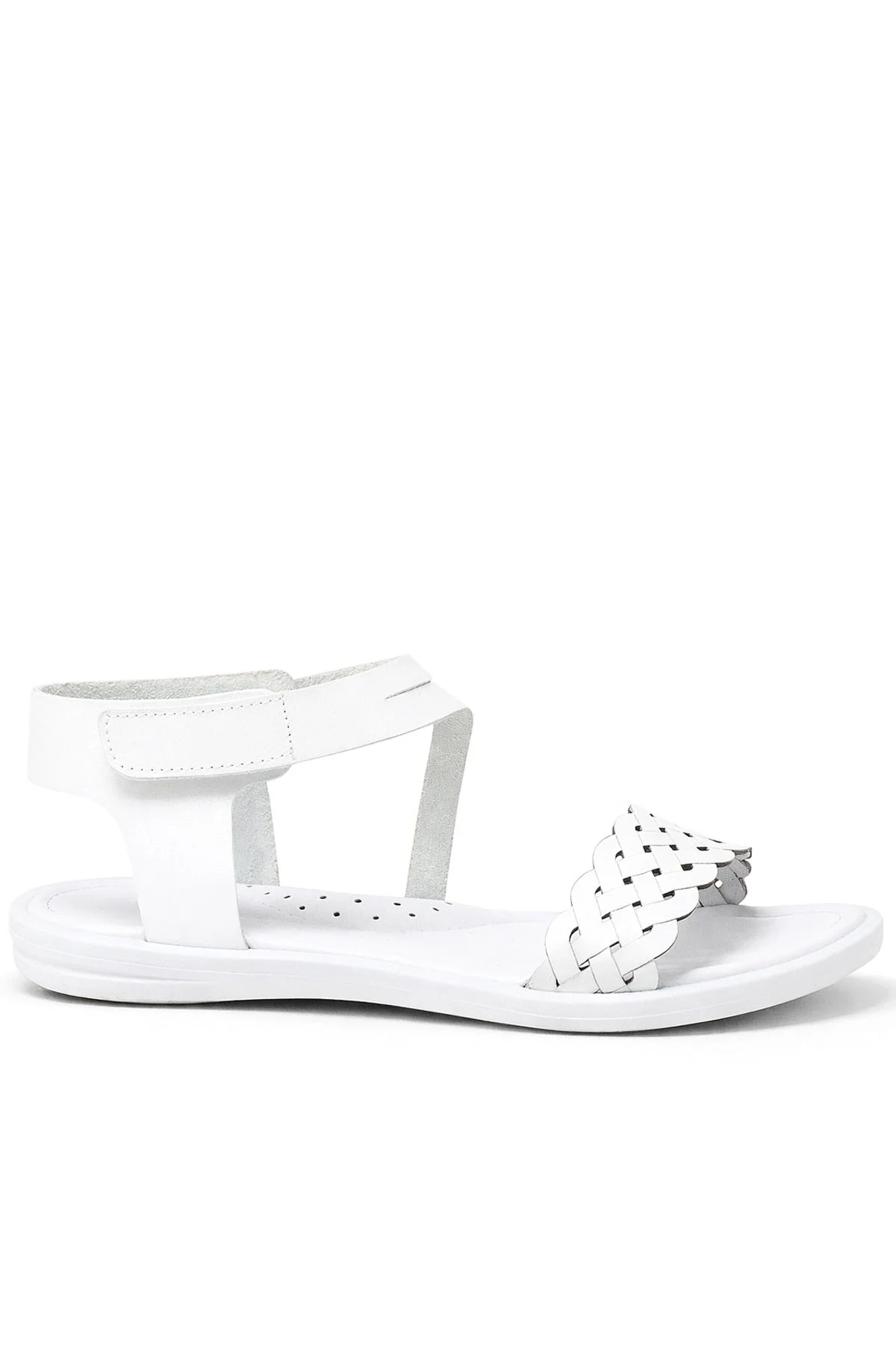 Artico Etoile Hakiki Deri Beyaz Vaketa Kız Çocuk Sandalet