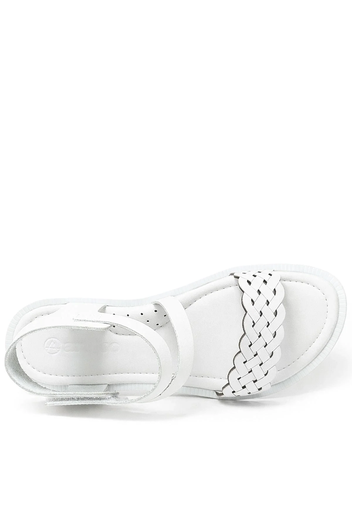 Artico Etoile Hakiki Deri Beyaz Vaketa Kız Çocuk Sandalet