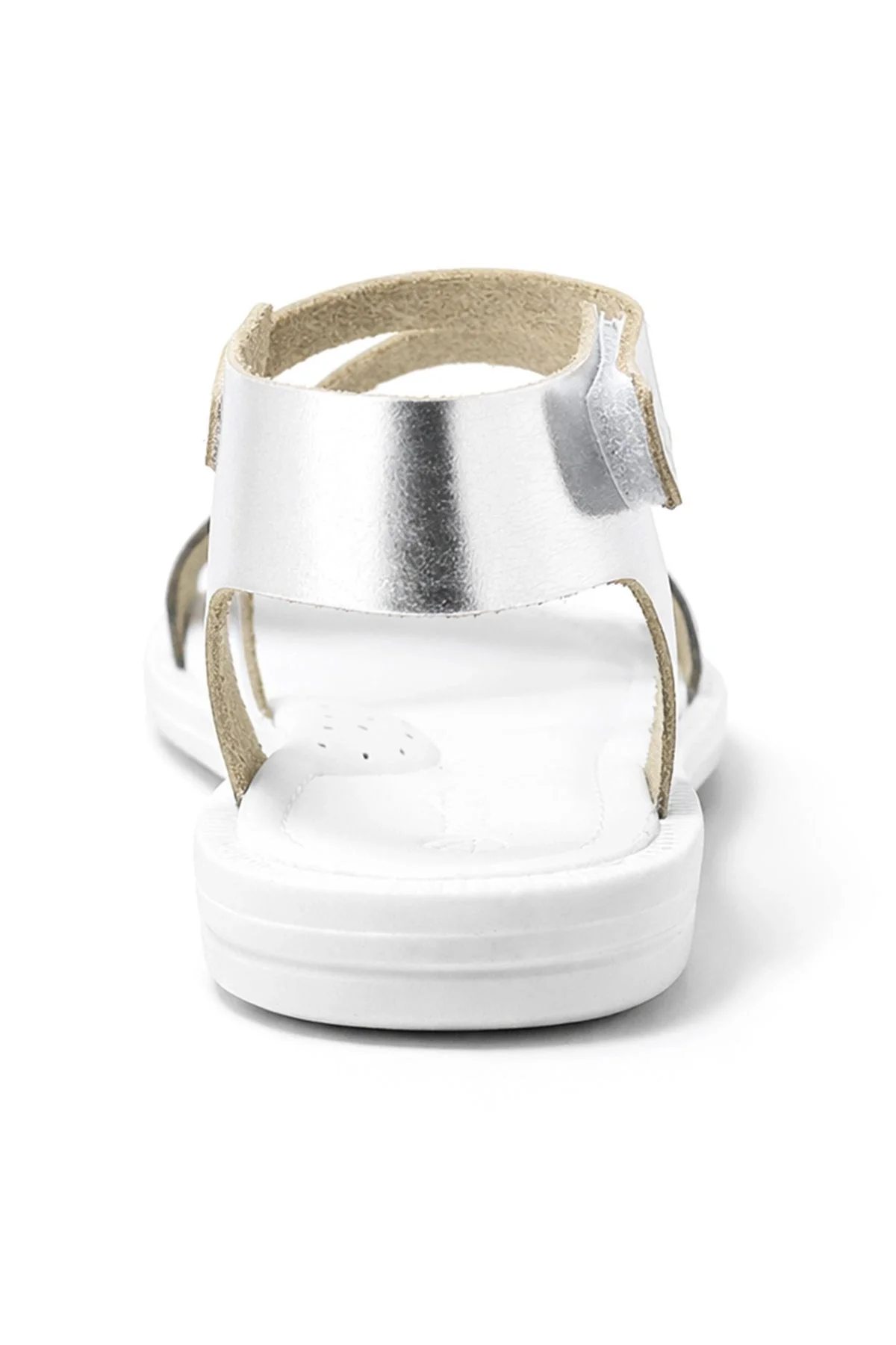 Artico Etoile Hakiki Deri Vaketa Gümüş Gri Kız Çocuk Sandalet