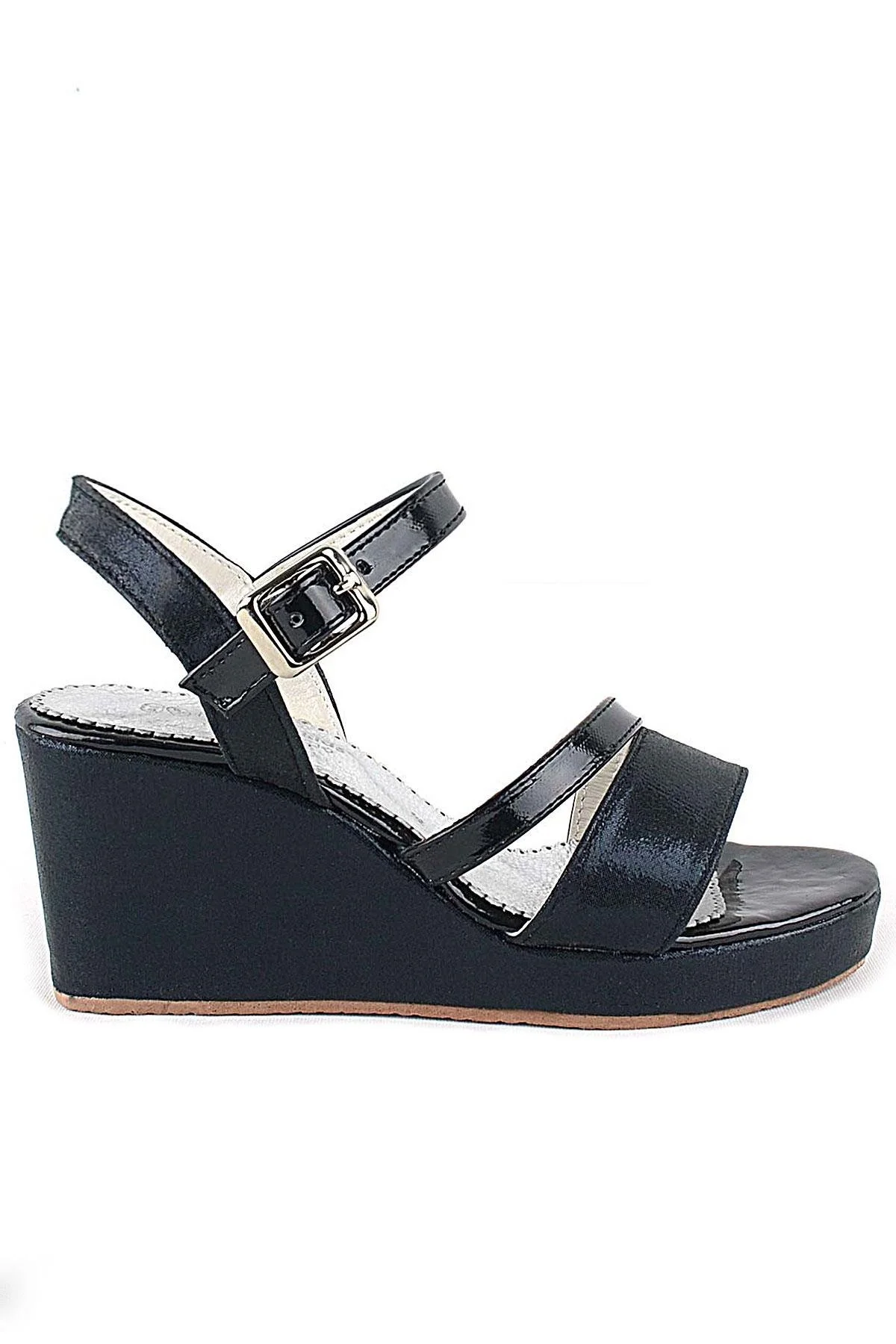 Aurora Siyah Kız Çocuk Dolgu Topuklu Ayakkabı