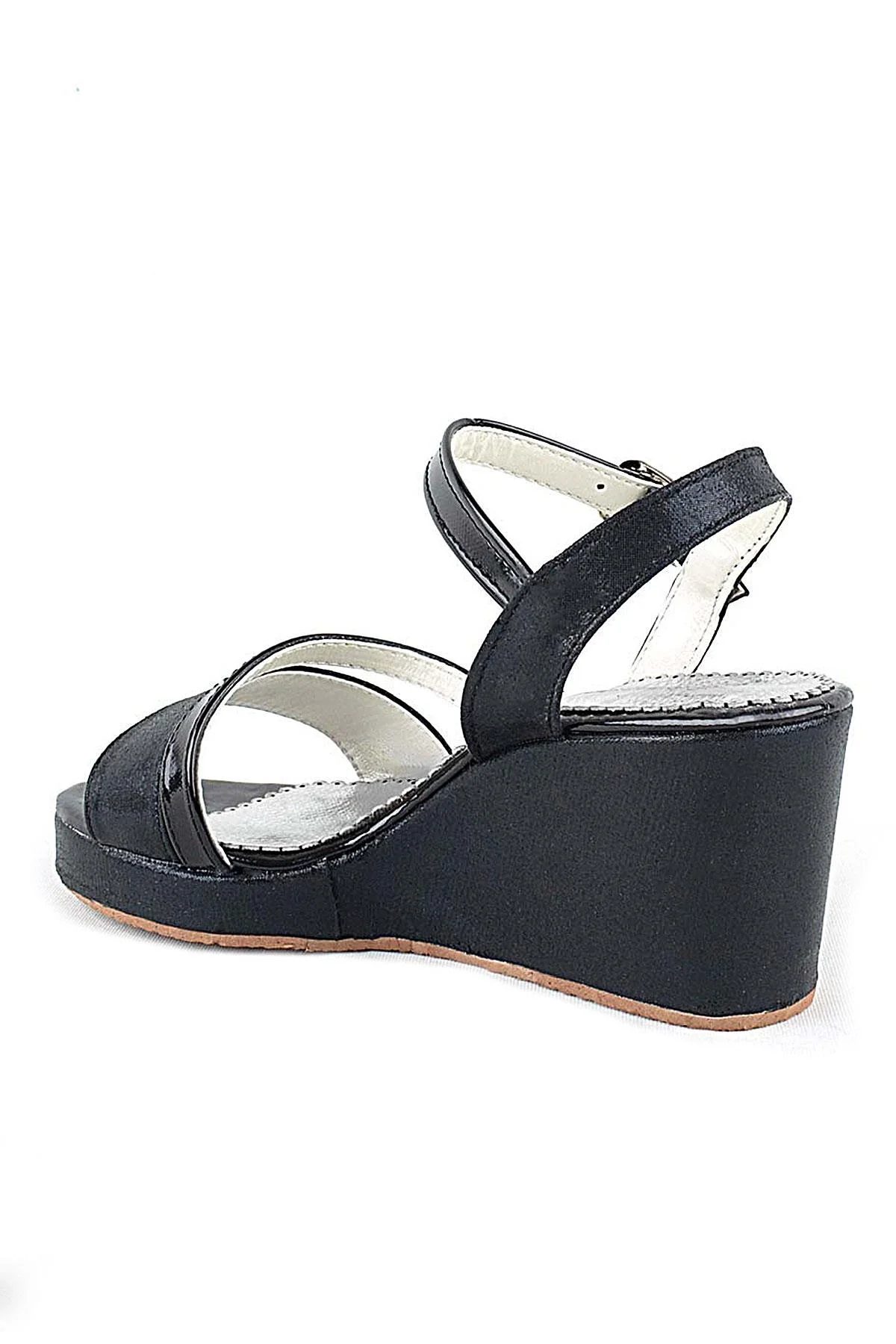 Aurora Siyah Kız Çocuk Dolgu Topuklu Ayakkabı