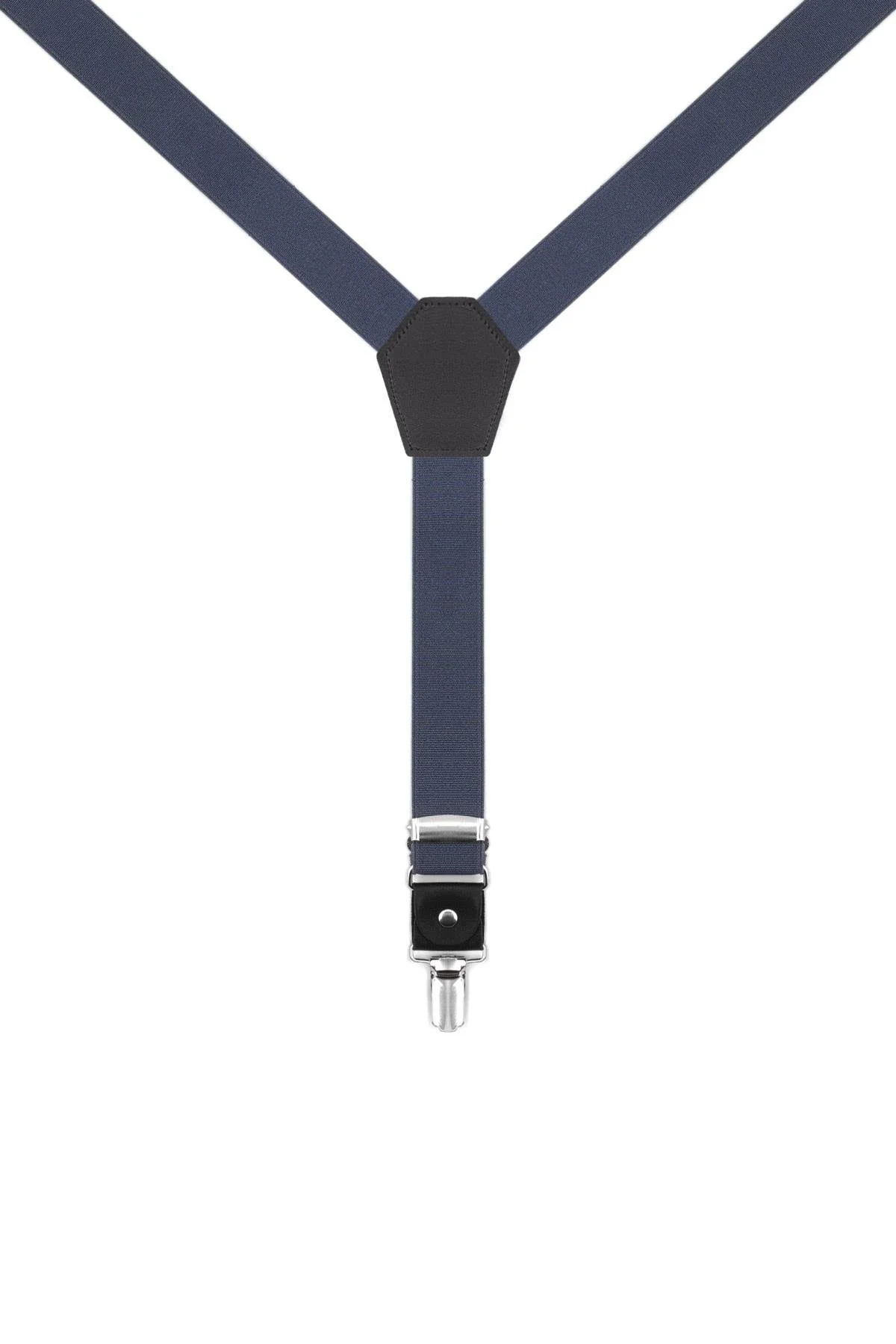 Ayarlanabilir Klipsli Gri Lacivert Çocuk Kemer Pantolon Askısı