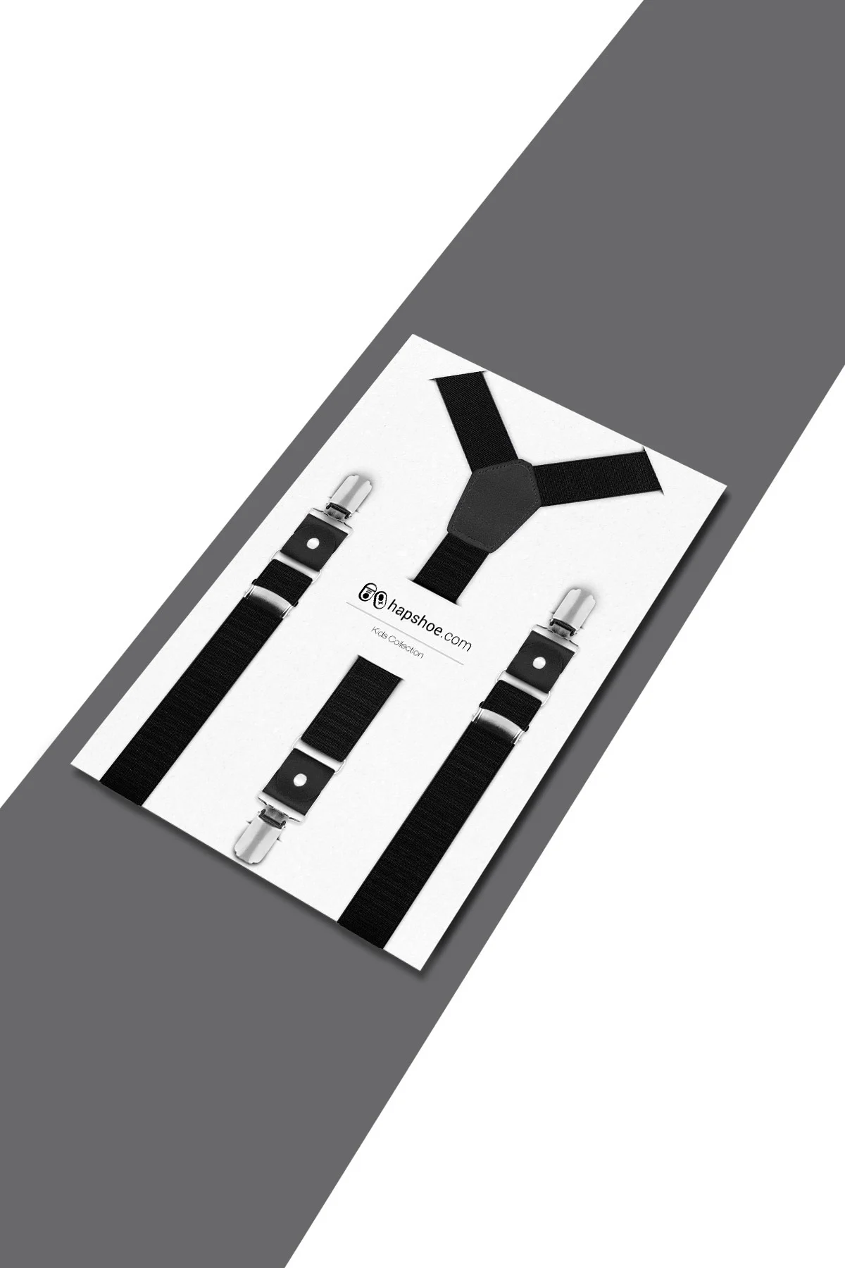 Ayarlanabilir Klipsli Siyah Çocuk Kemer Pantolon Askısı