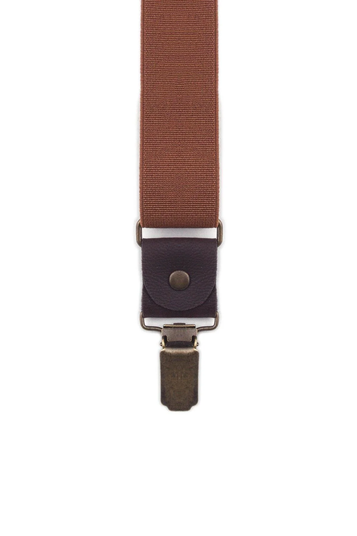 Ayarlanabilir Klipsli Taba Çocuk Kemer Pantolon Askısı