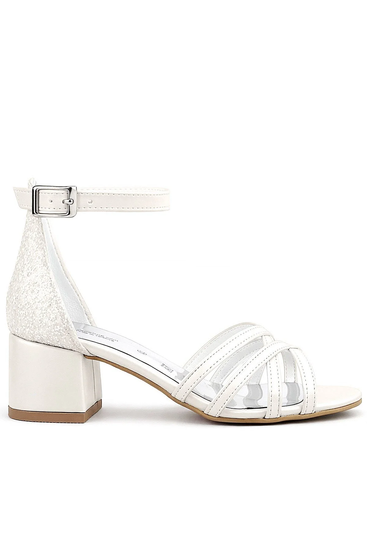 Belle Sedef Kalın Topuklu Kız Çocuk Abiye Ayakkabı