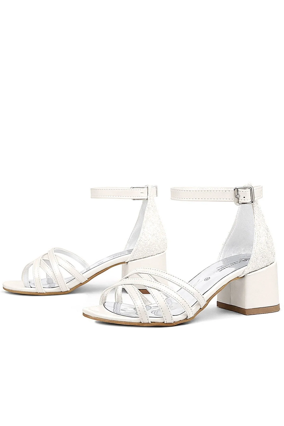 Belle Sedef Kalın Topuklu Kız Çocuk Abiye Ayakkabı