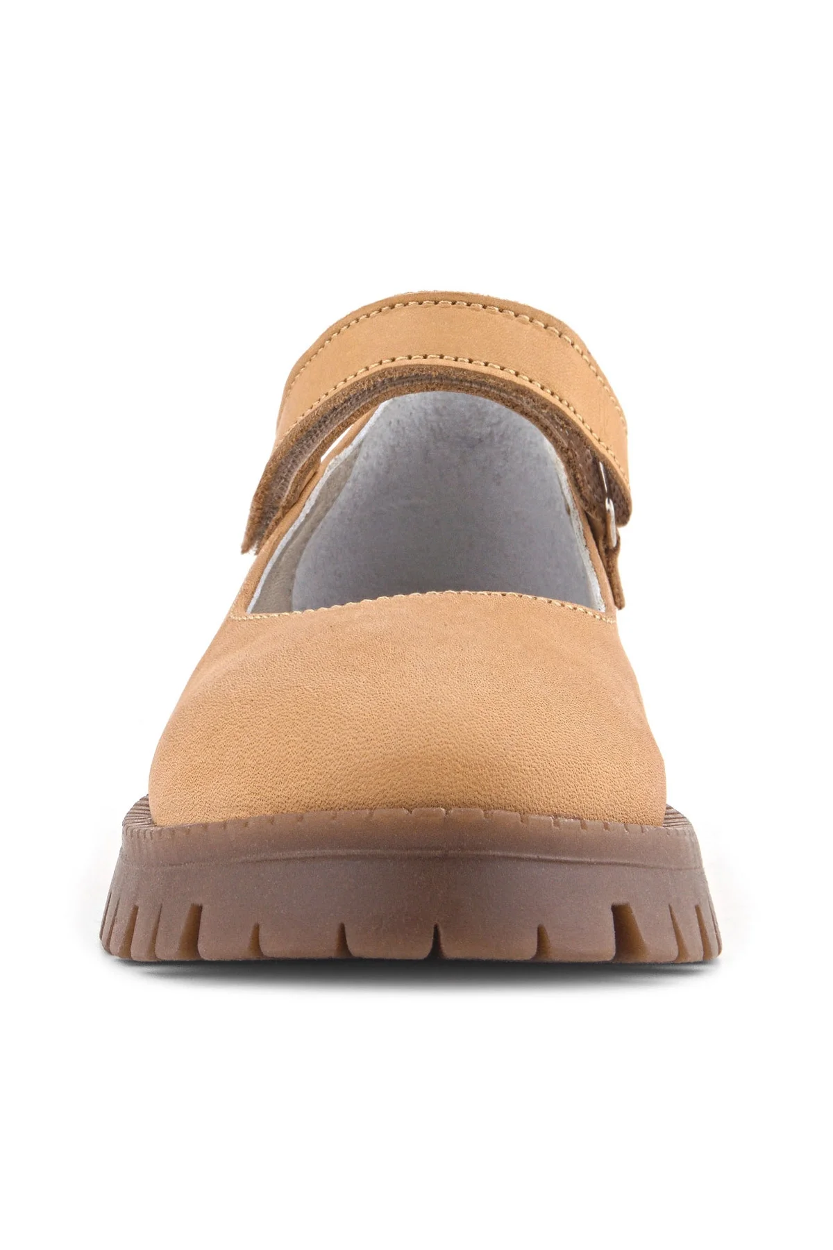 Doğal Gerçek Deri Vizon Kız Çocuk Babet Ayakkabı