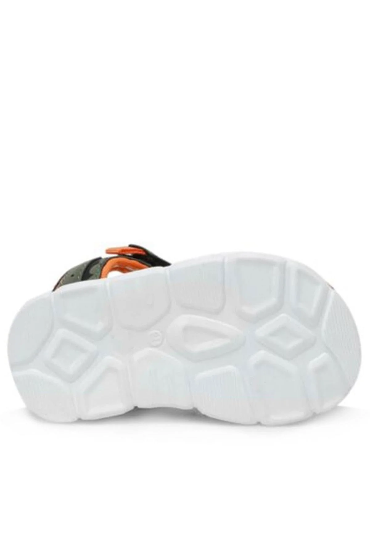 Haki Yeşil Turuncu Bebek Sandalet Ayakkabı