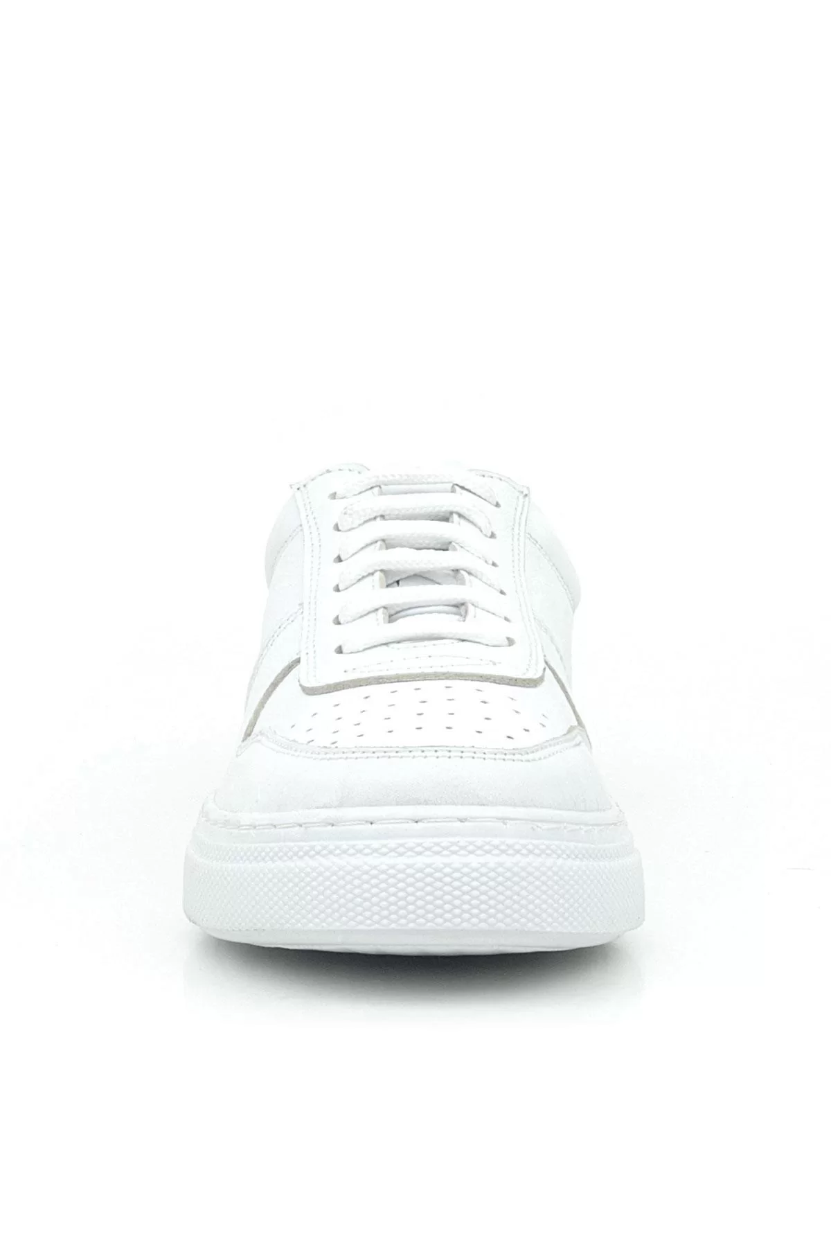 Hakiki Deri Beyaz Günlük Kadın Sneaker Ayakkabı