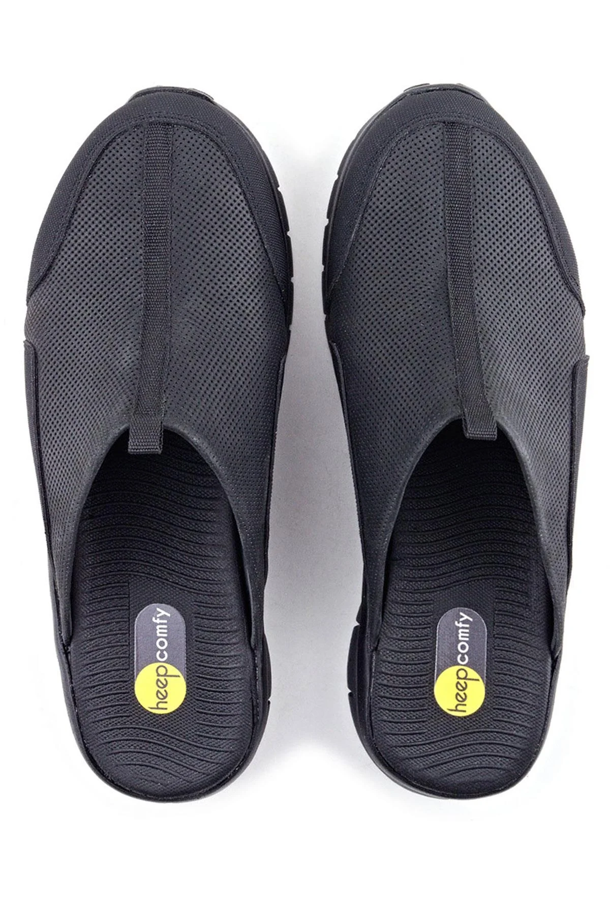 Heep Medikal Hakiki Deri Siyah Comfort Spor Terlik