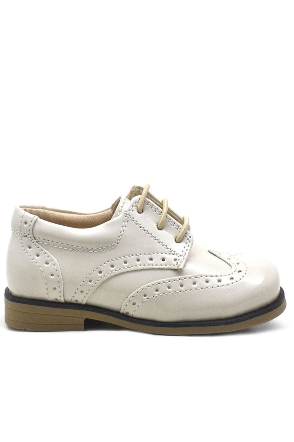 Rakerplus Bej Rugan Bağcıklı Klasik Erkek Çocuk Ayakkabı