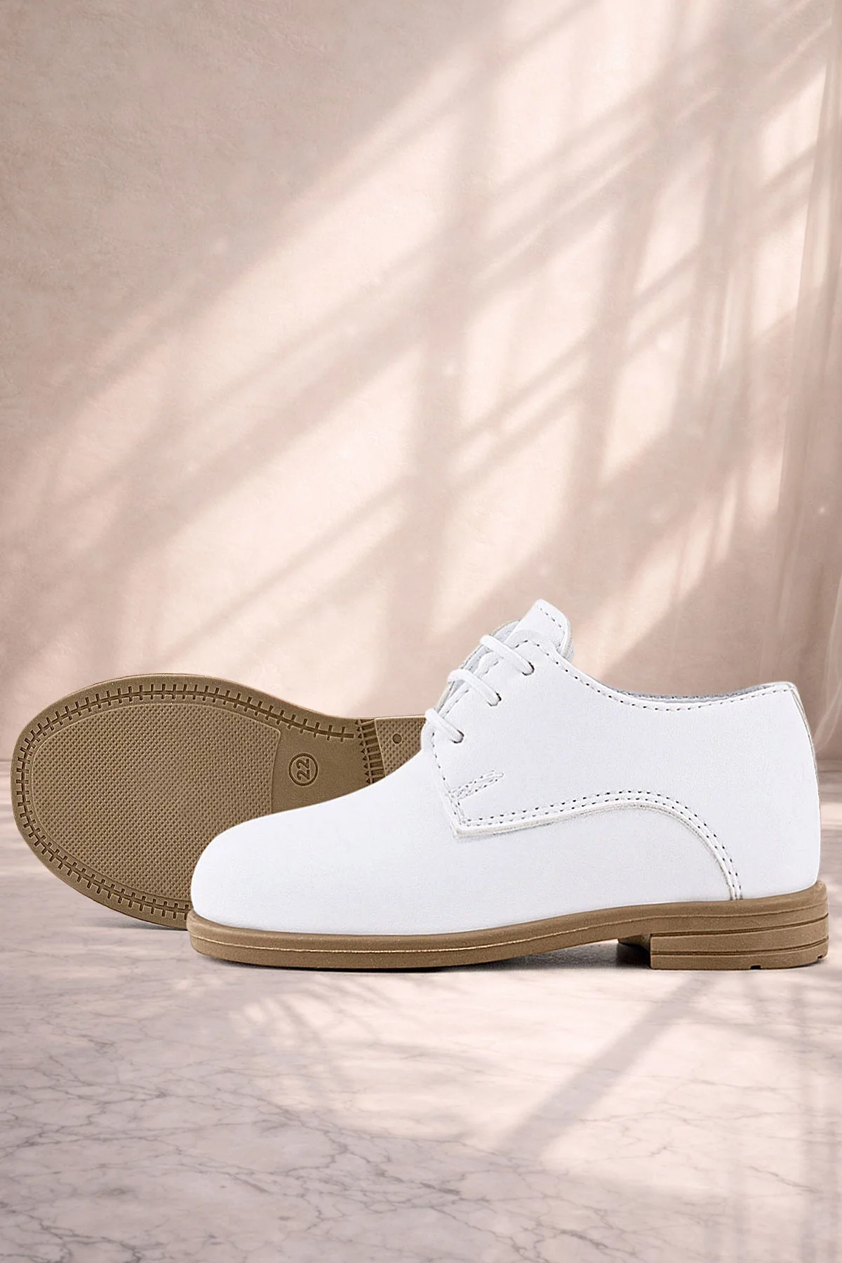 Rakerplus Beyaz Cilt Erkek Çocuk Klasik Ayakkabı