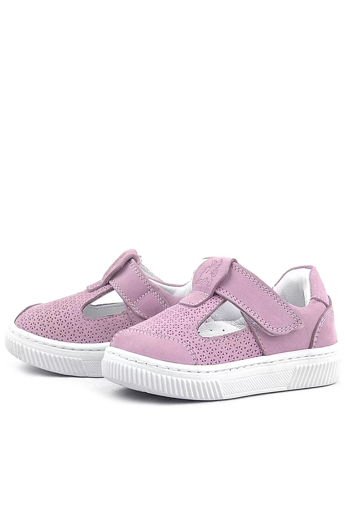 Rakerplus Bheem Hakiki Deri Pudra Cırtlı Bebek Sneaker Sandalet