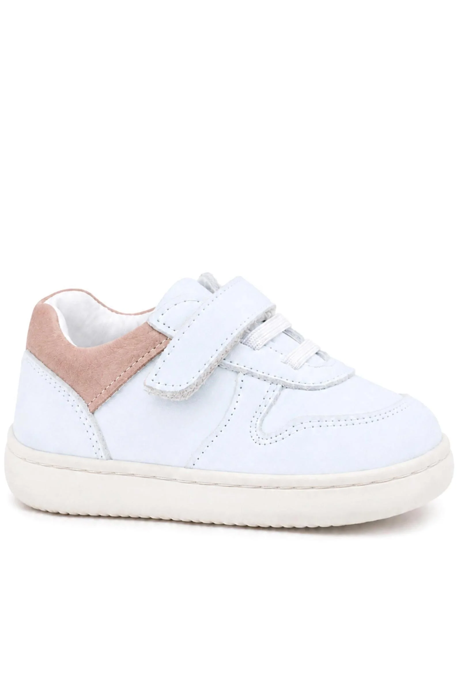 Rakerplus Bob Beyaz Nubuk Pudra Hakiki Deri Bebek Sneaker Ayakkabı