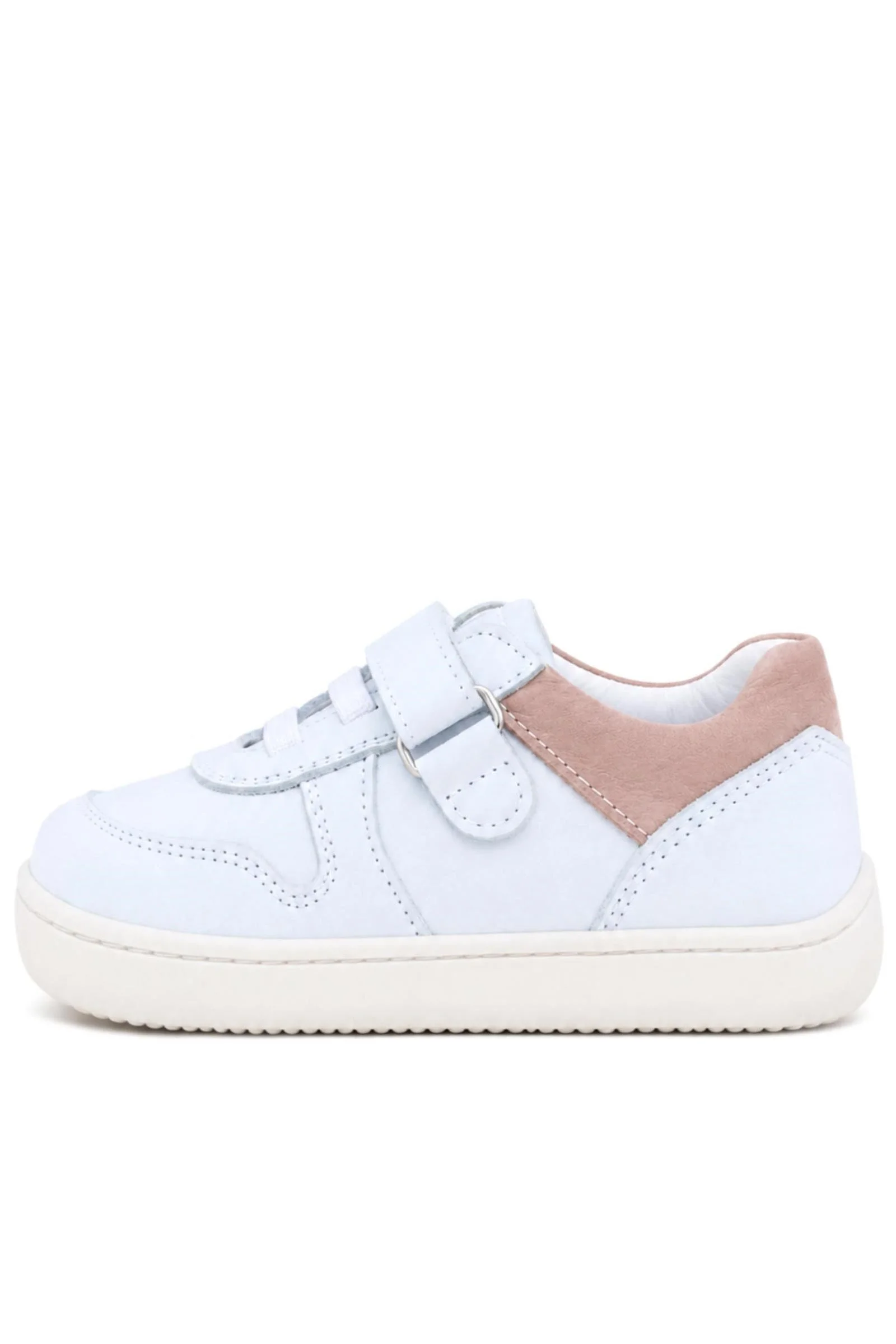 Rakerplus Bob Beyaz Nubuk Pudra Hakiki Deri Bebek Sneaker Ayakkabı