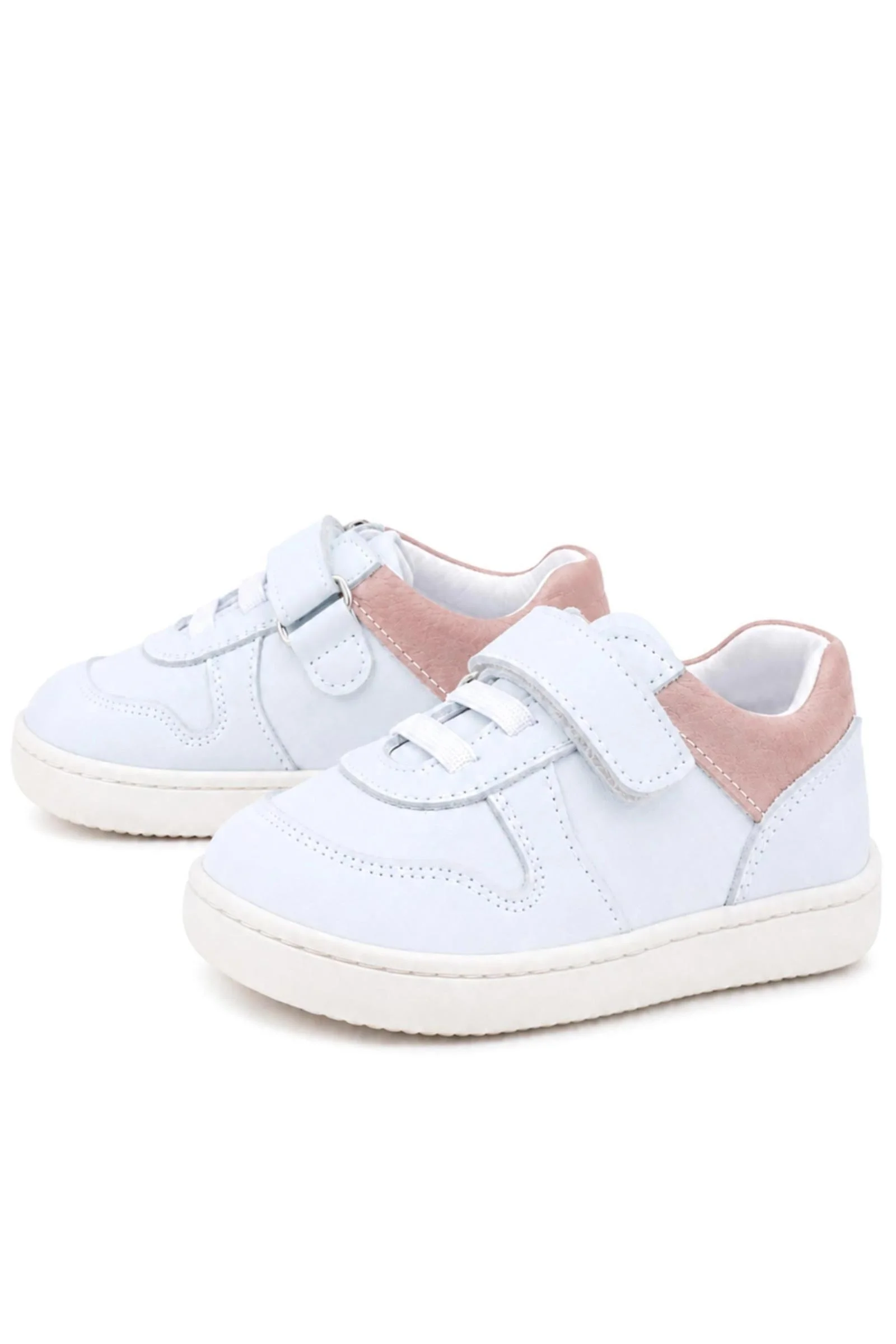 Rakerplus Bob Beyaz Nubuk Pudra Hakiki Deri Bebek Sneaker Ayakkabı