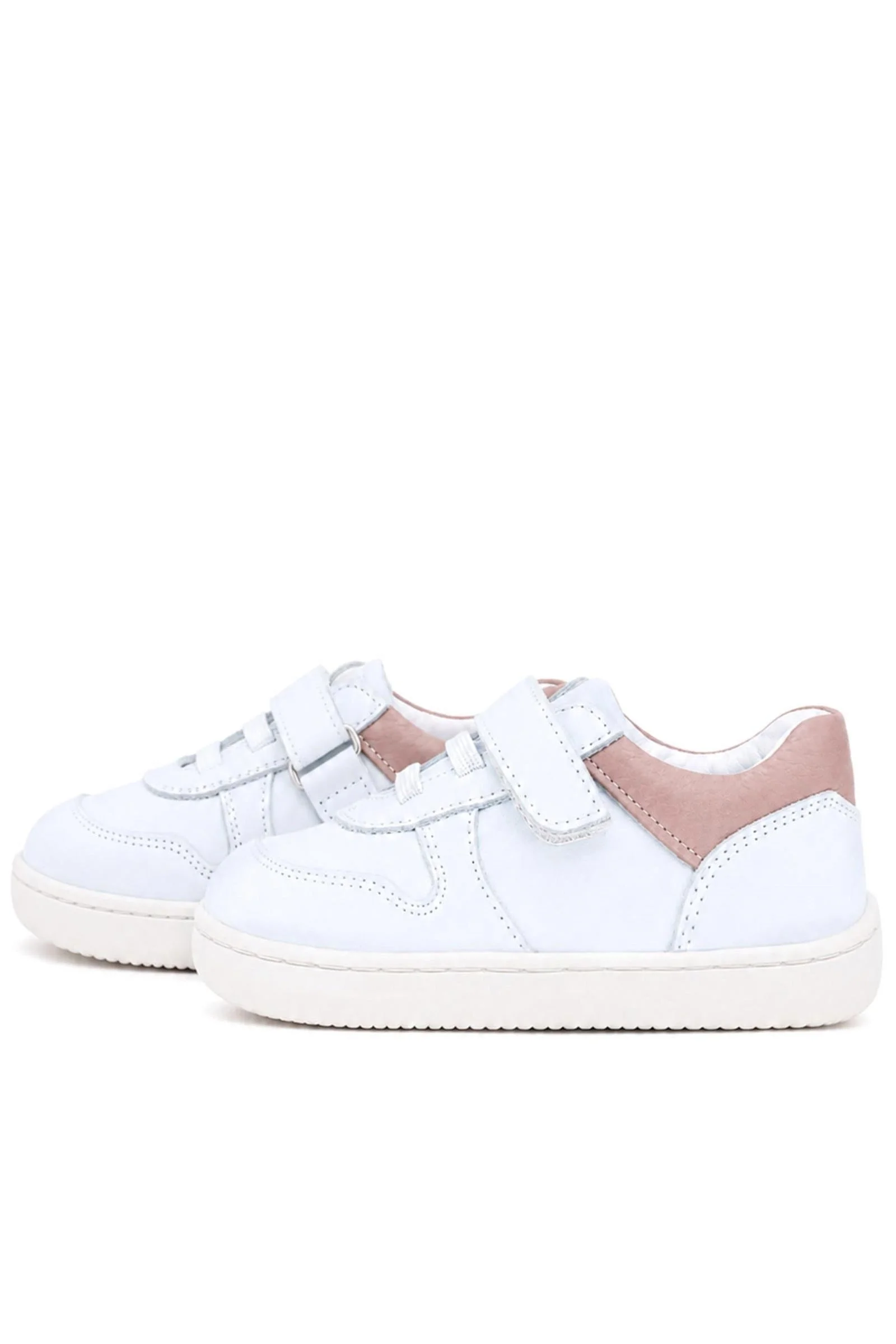 Rakerplus Bob Beyaz Nubuk Pudra Hakiki Deri Bebek Sneaker Ayakkabı