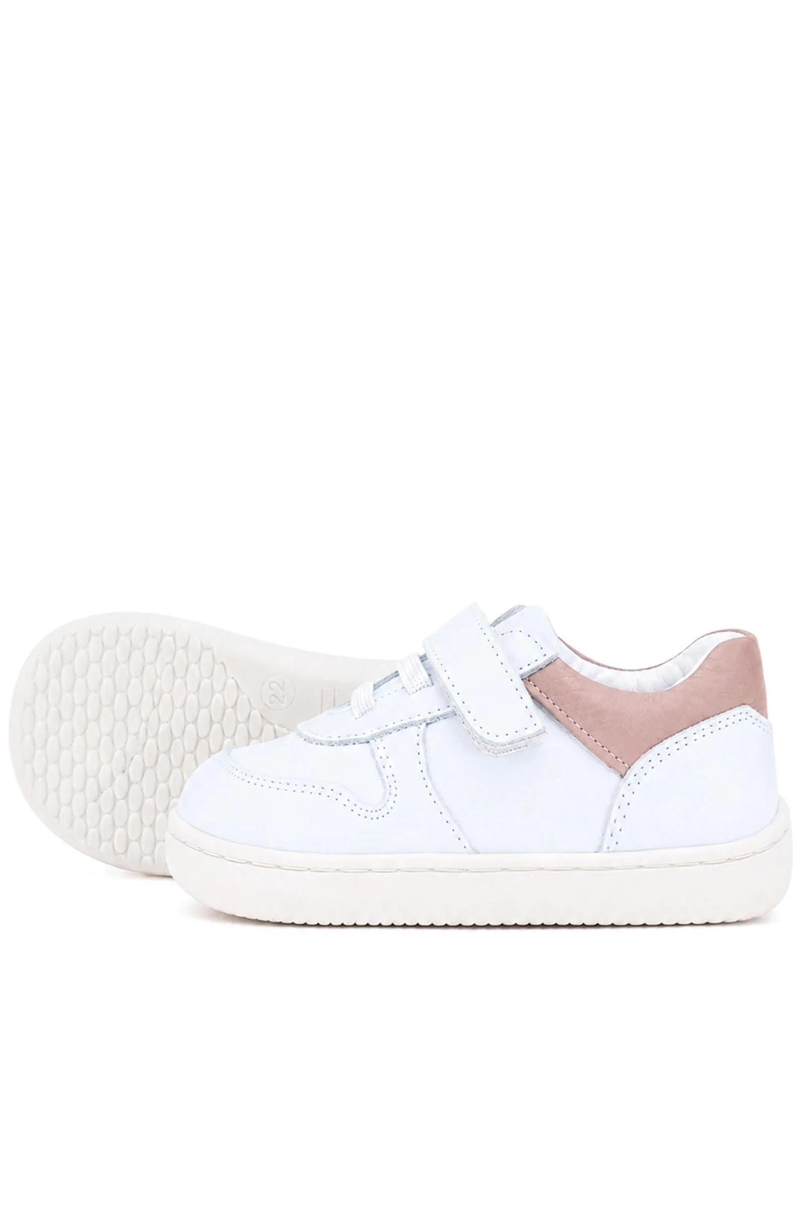 Rakerplus Bob Beyaz Nubuk Pudra Hakiki Deri Bebek Sneaker Ayakkabı