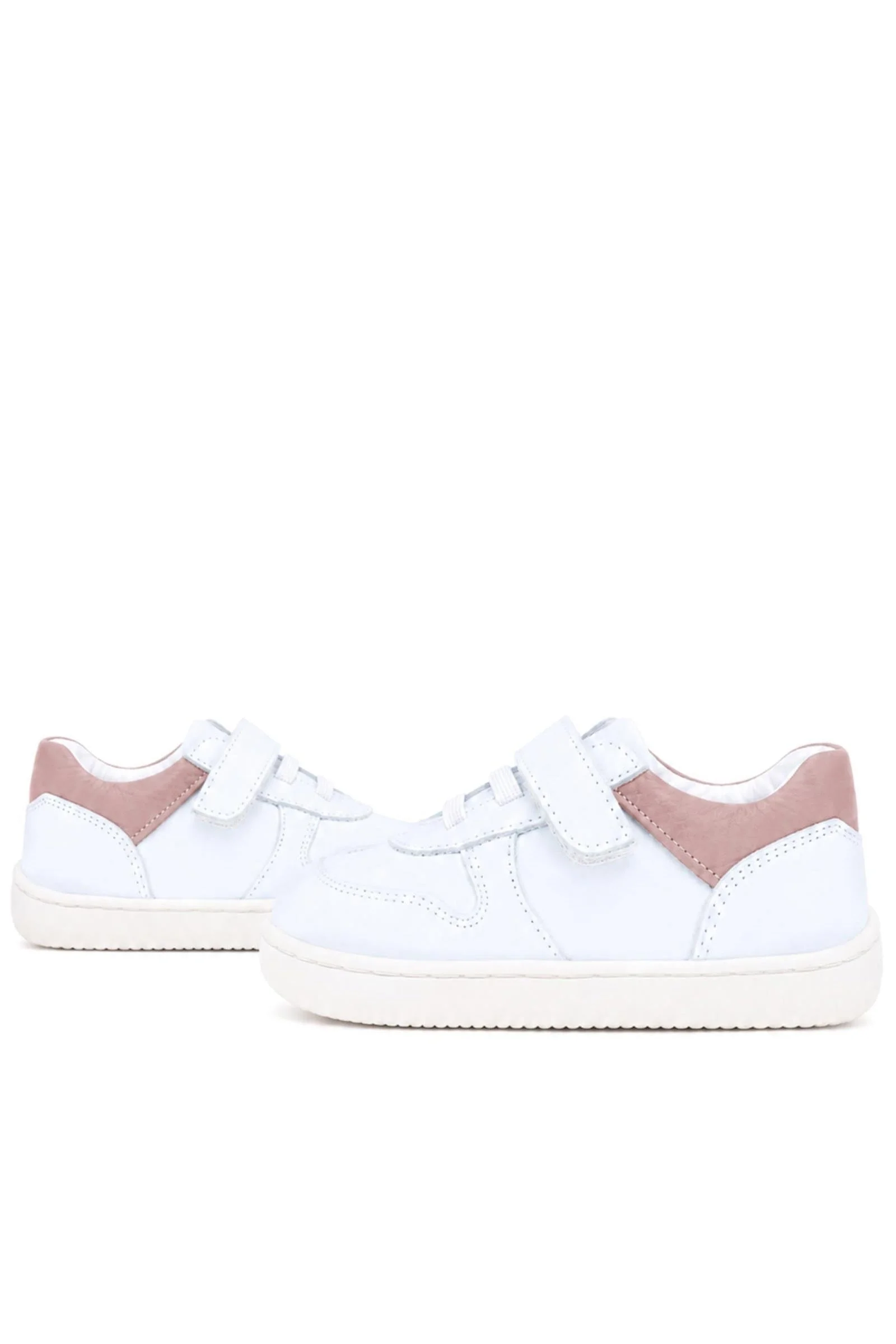 Rakerplus Bob Beyaz Nubuk Pudra Hakiki Deri Bebek Sneaker Ayakkabı