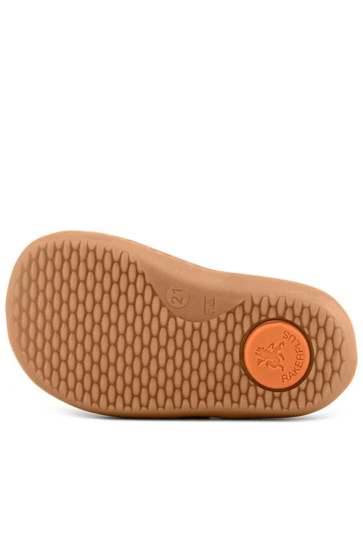 Rakerplus Bob Hakiki Deri Açık Kahve Desenli Barefoot Cırtlı Lastikli Bebek Sneaker Ayakkabı