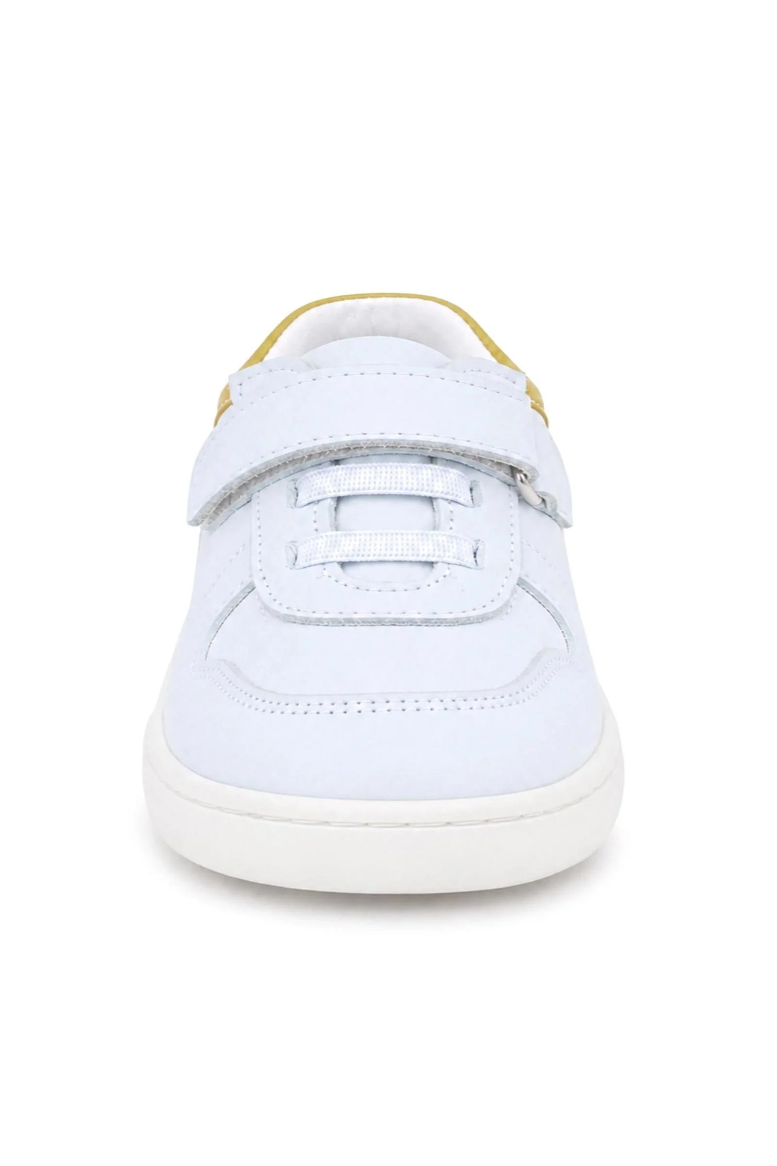 Rakerplus Bob Hakiki Deri Beyaz Nubuk Sarı Bebek Sneaker Ayakkabı