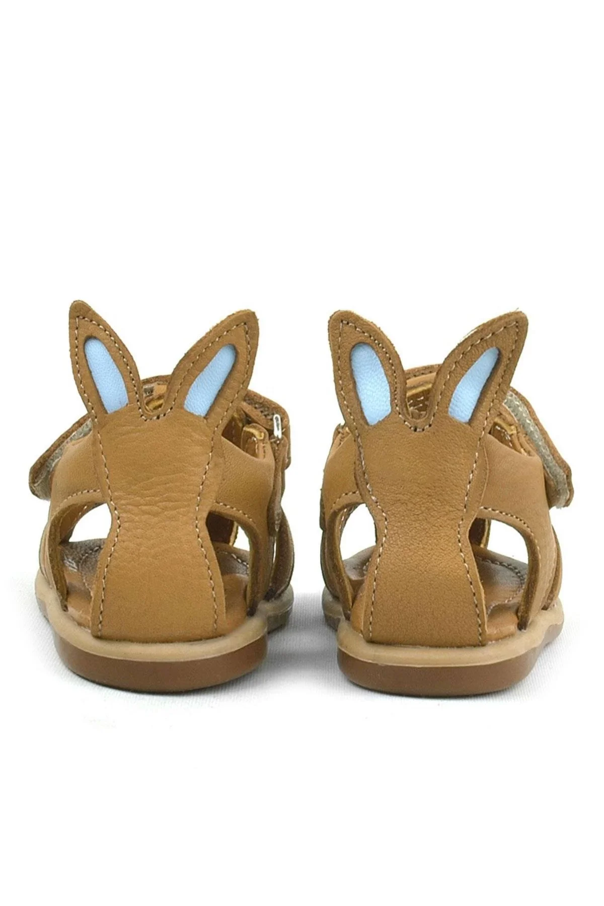 Rakerplus Bunny Hakiki Deri Taba Cırtlı Bebek Sandalet