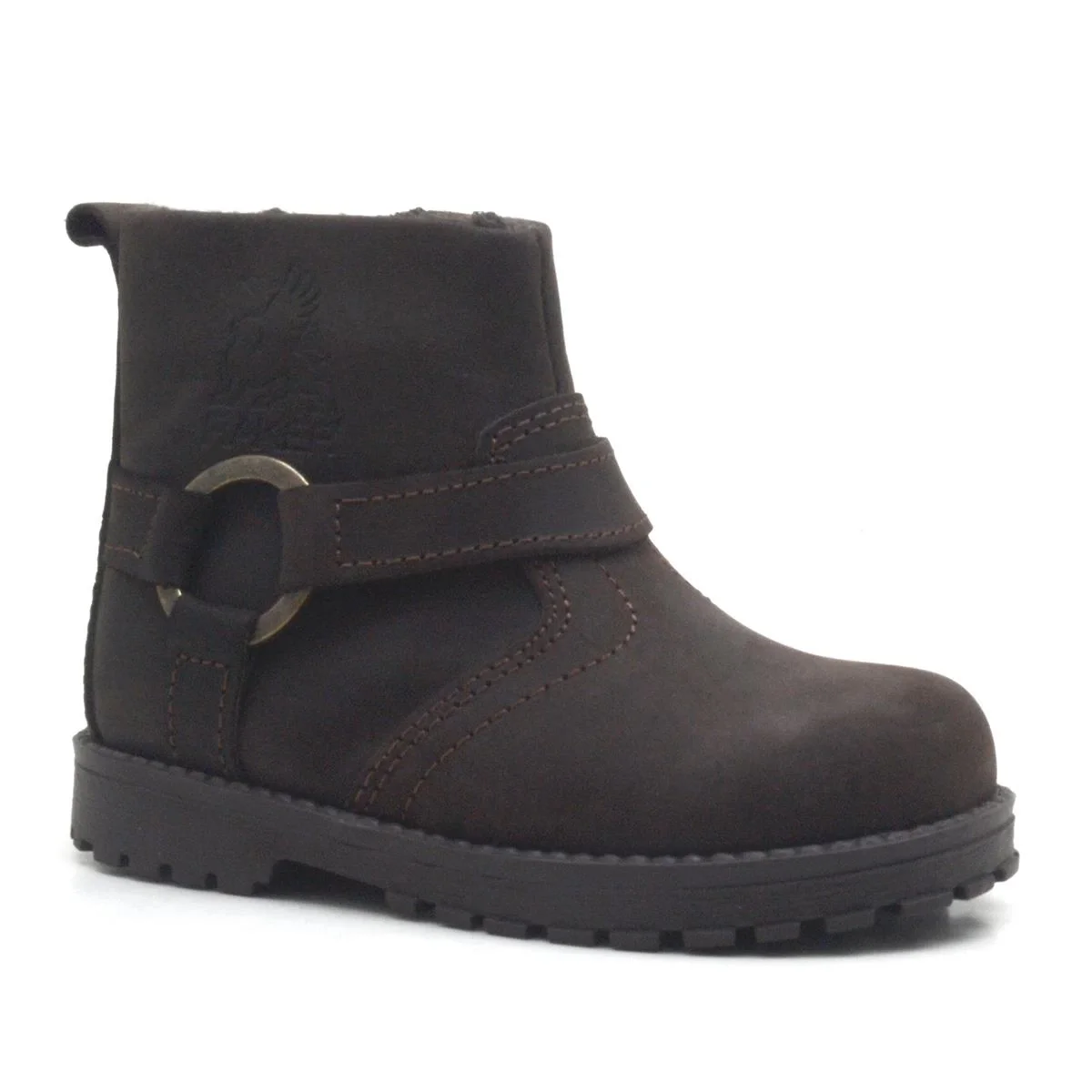 Rakerplus Chiron Hakiki Deri Fermuarlı Kışlık Çocuk Botu