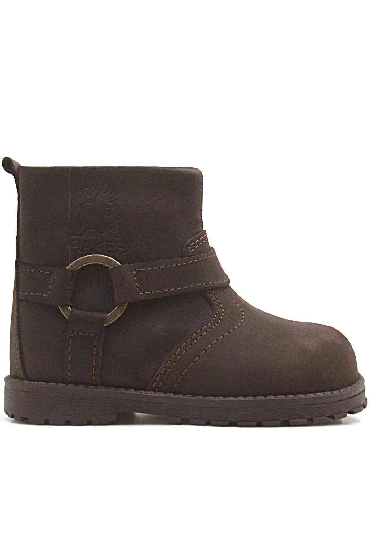 Rakerplus Chiron Hakiki Deri Fermuarlı Kışlık Çocuk Botu