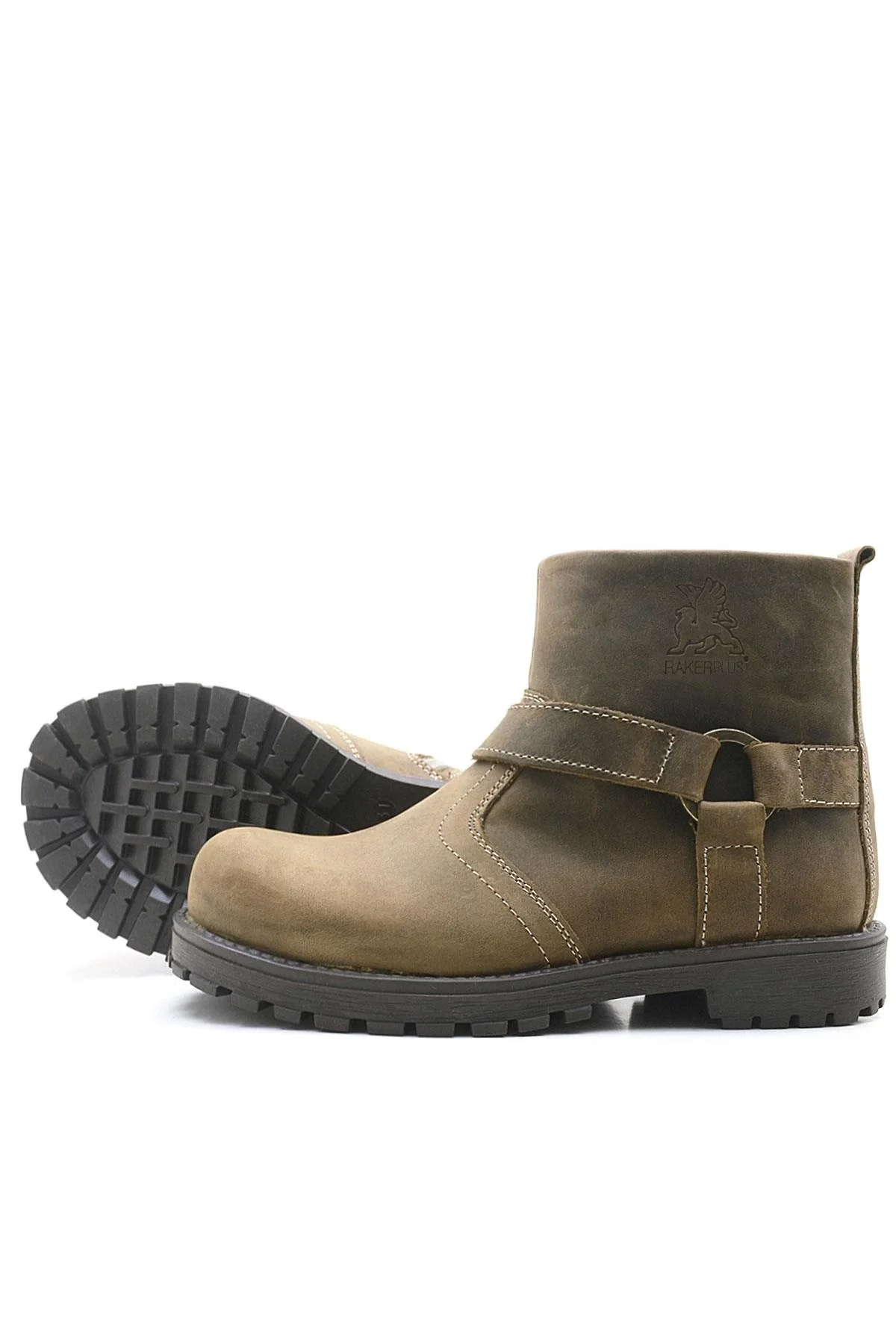 Rakerplus Chiron Hakiki Deri Kum Rengi Fermuarlı Çocuk Çizme