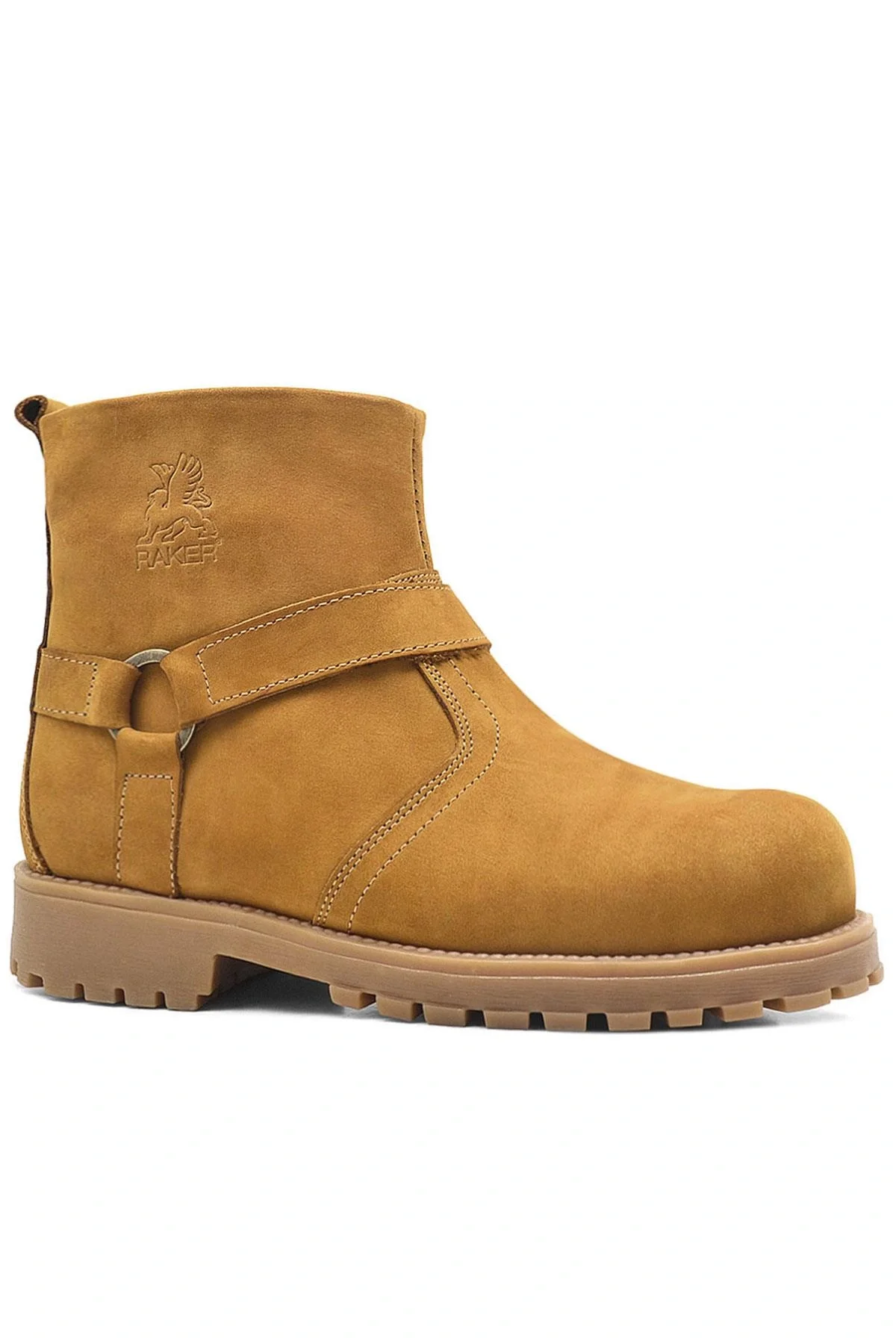 Rakerplus Chiron Hakiki Deri Sarı Fermuarlı Kışlık Bot