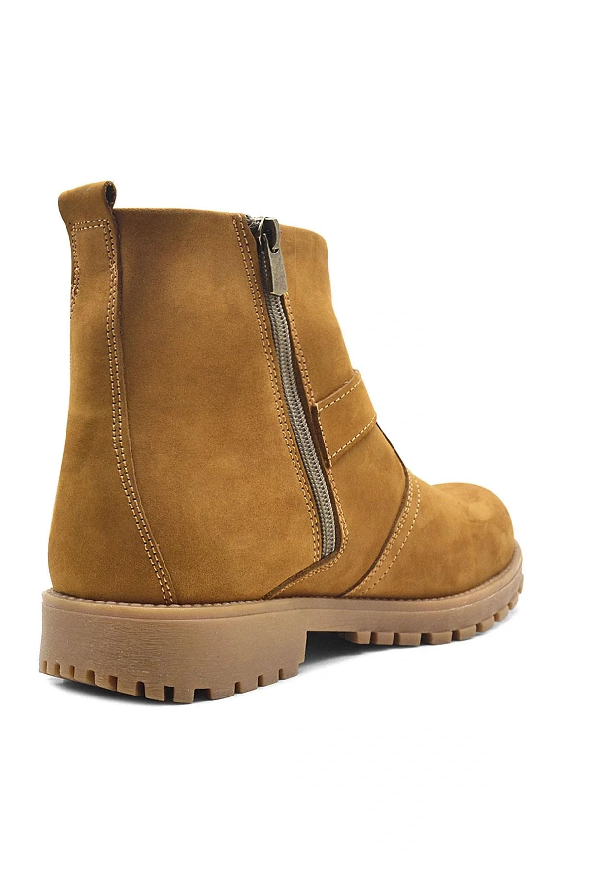 Rakerplus Chiron Hakiki Deri Sarı Fermuarlı Unisex Çocuk Çizme