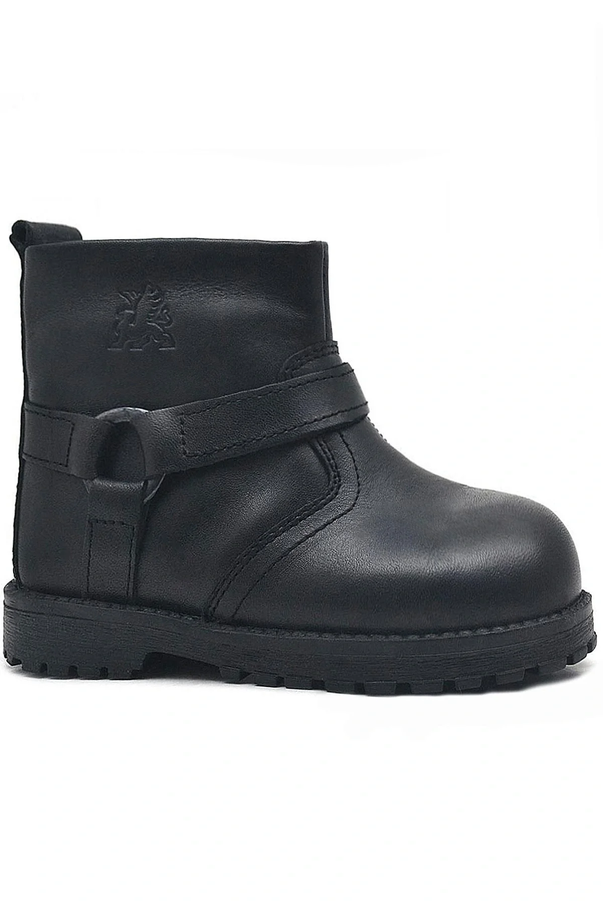 Rakerplus Chiron Hakiki Deri Siyah Fermuarlı Bebek Çizme