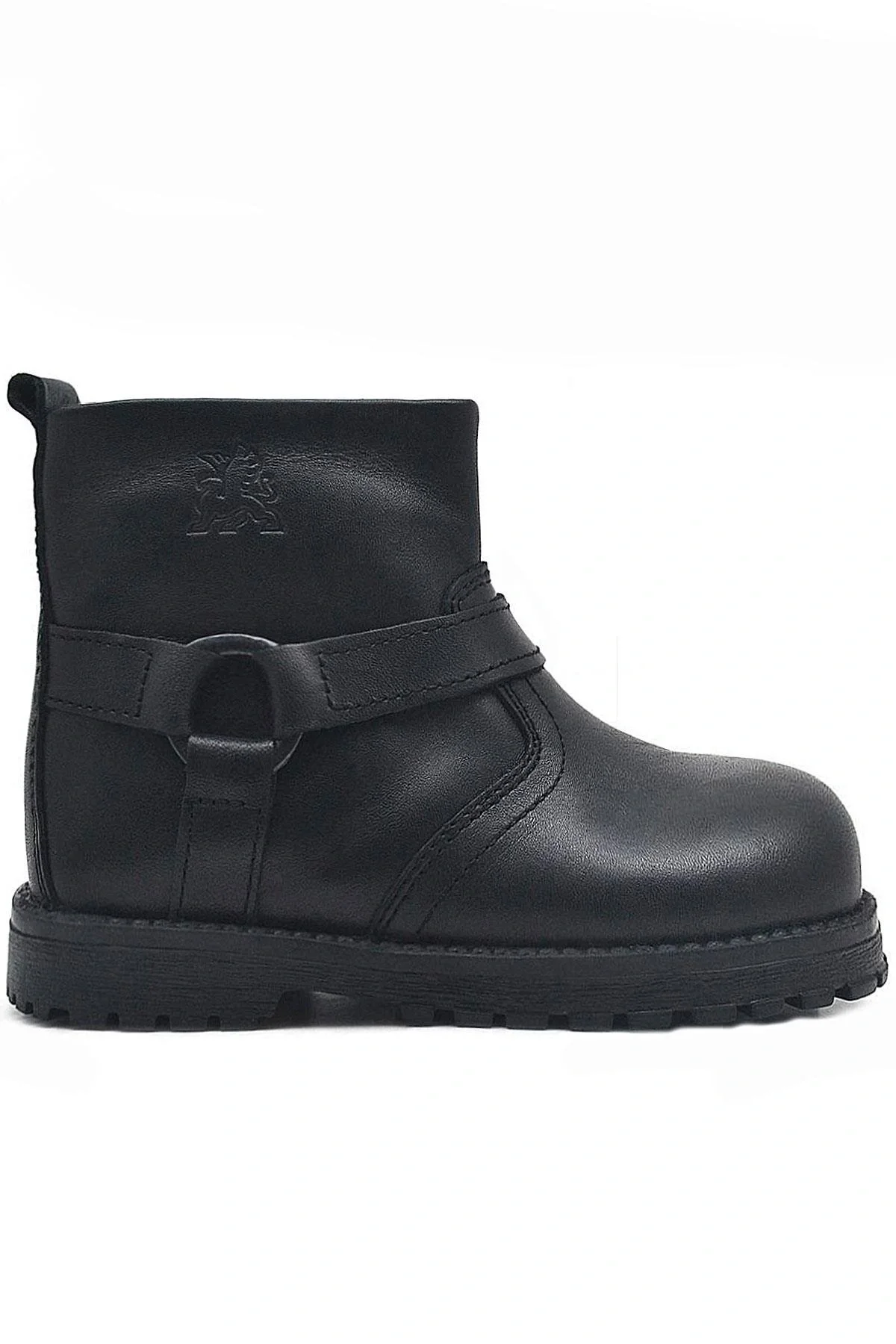 Rakerplus Chiron Hakiki Deri Siyah Fermuarlı Bebek Çizme