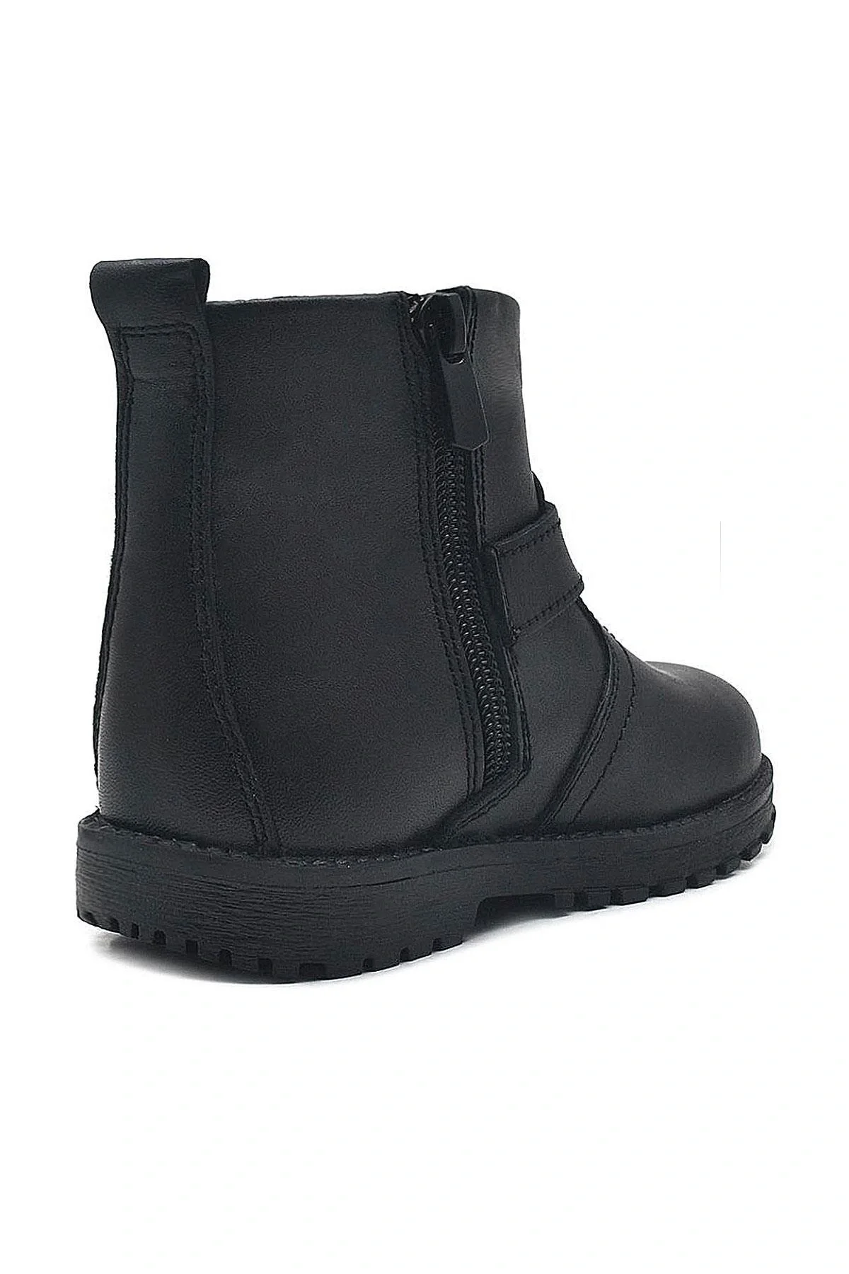 Rakerplus Chiron Hakiki Deri Siyah Fermuarlı Bebek Çizme