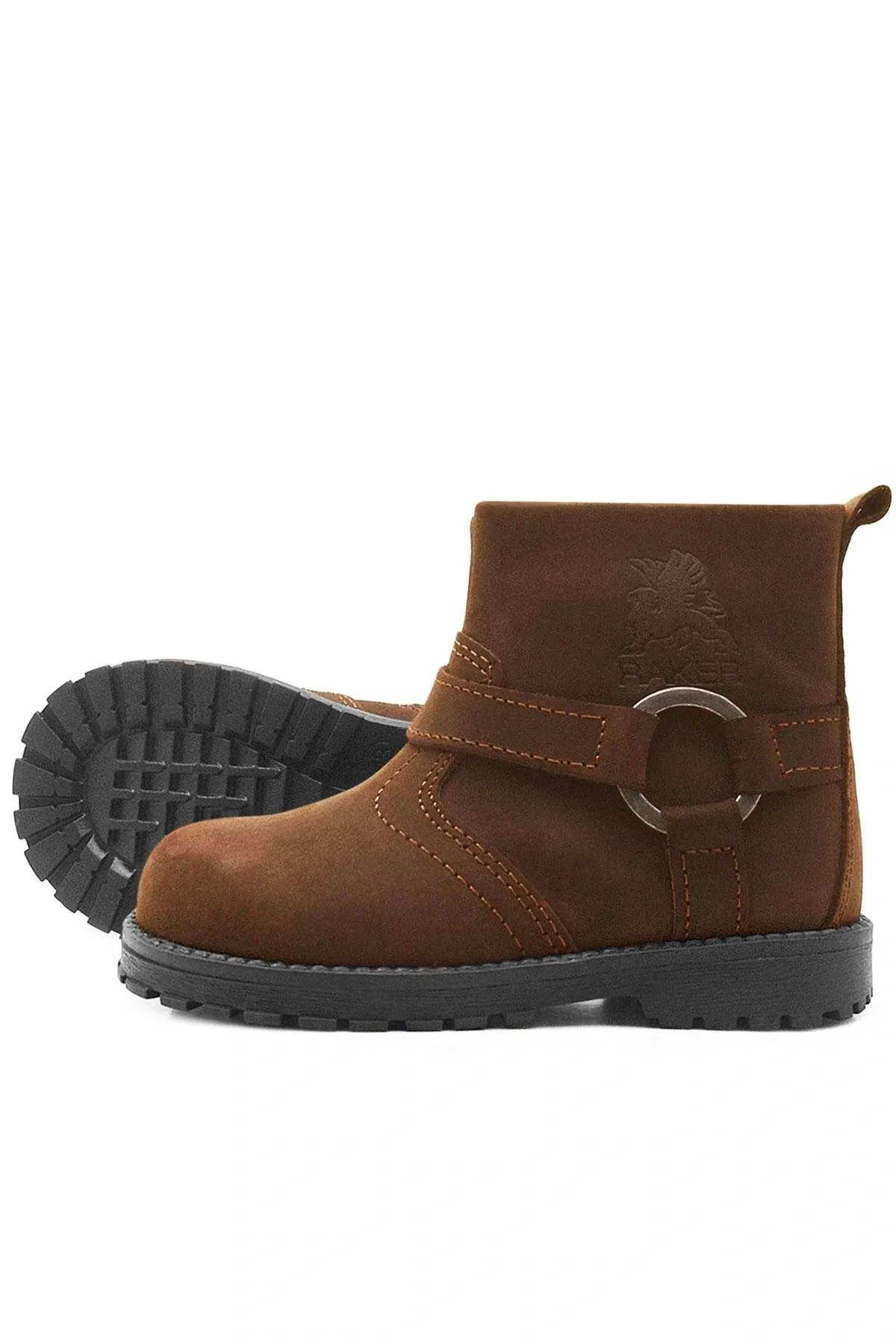 Rakerplus Chiron Hakiki Deri Tarçın Rengi Fermuarlı Bebek Çizme