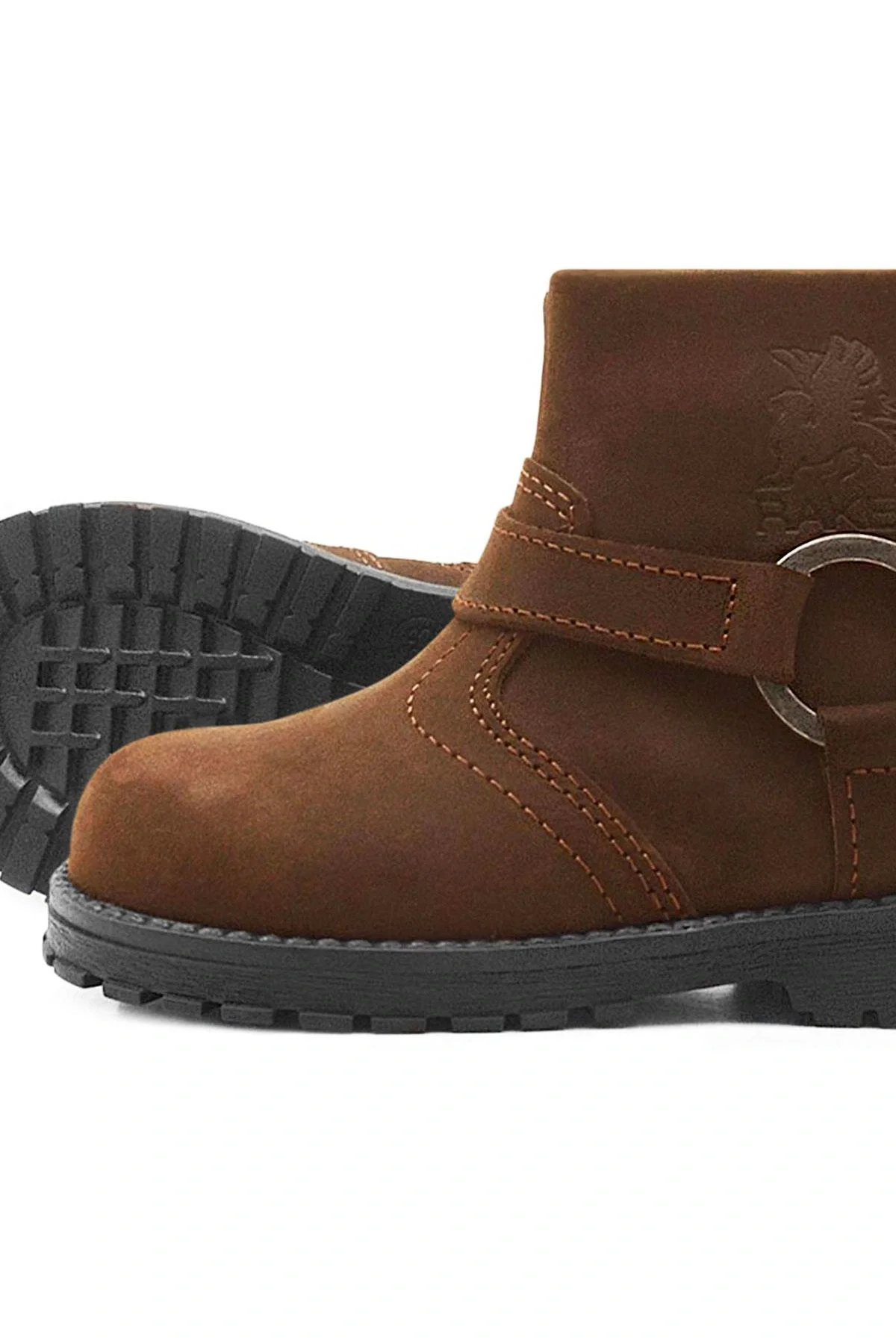 Rakerplus Chiron Hakiki Deri Tarçın Rengi Fermuarlı Bebek Çizme