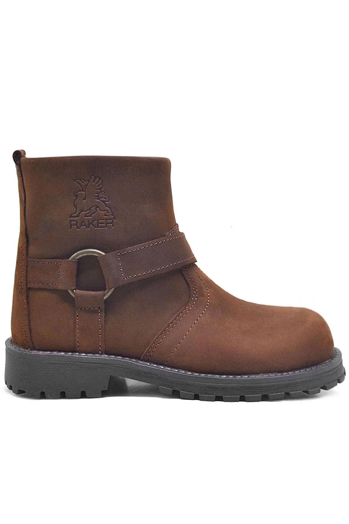 Rakerplus Chiron Hakiki Deri Tarçın Rengi Fermuarlı Çocuk Çizme