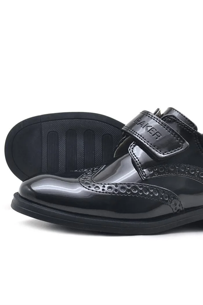 Rakerplus Cırtlı Oxford Erkek Çocuk Rugan Ayakkabı