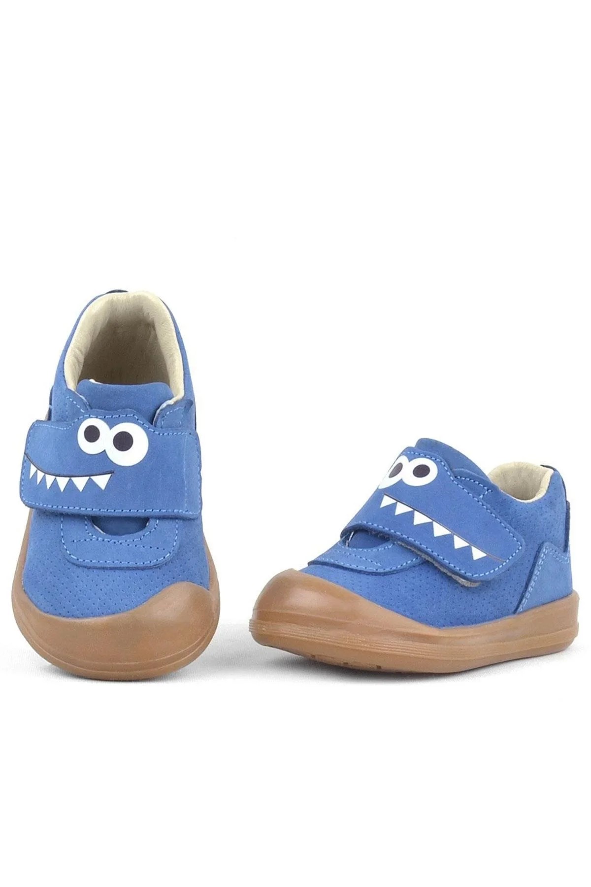 Rakerplus Dino Hakiki Deri Lacivert Yüksek Bilekli Bebek Ayakkabı