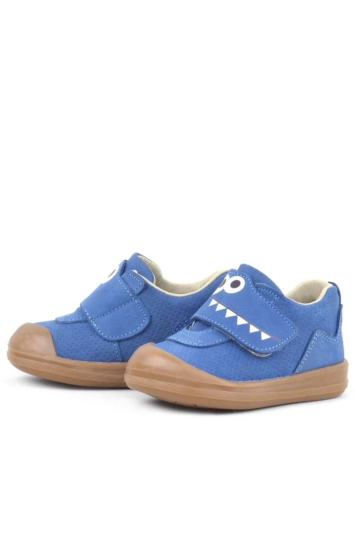 Rakerplus Dino Hakiki Deri Lacivert Yüksek Bilekli Bebek Ayakkabı