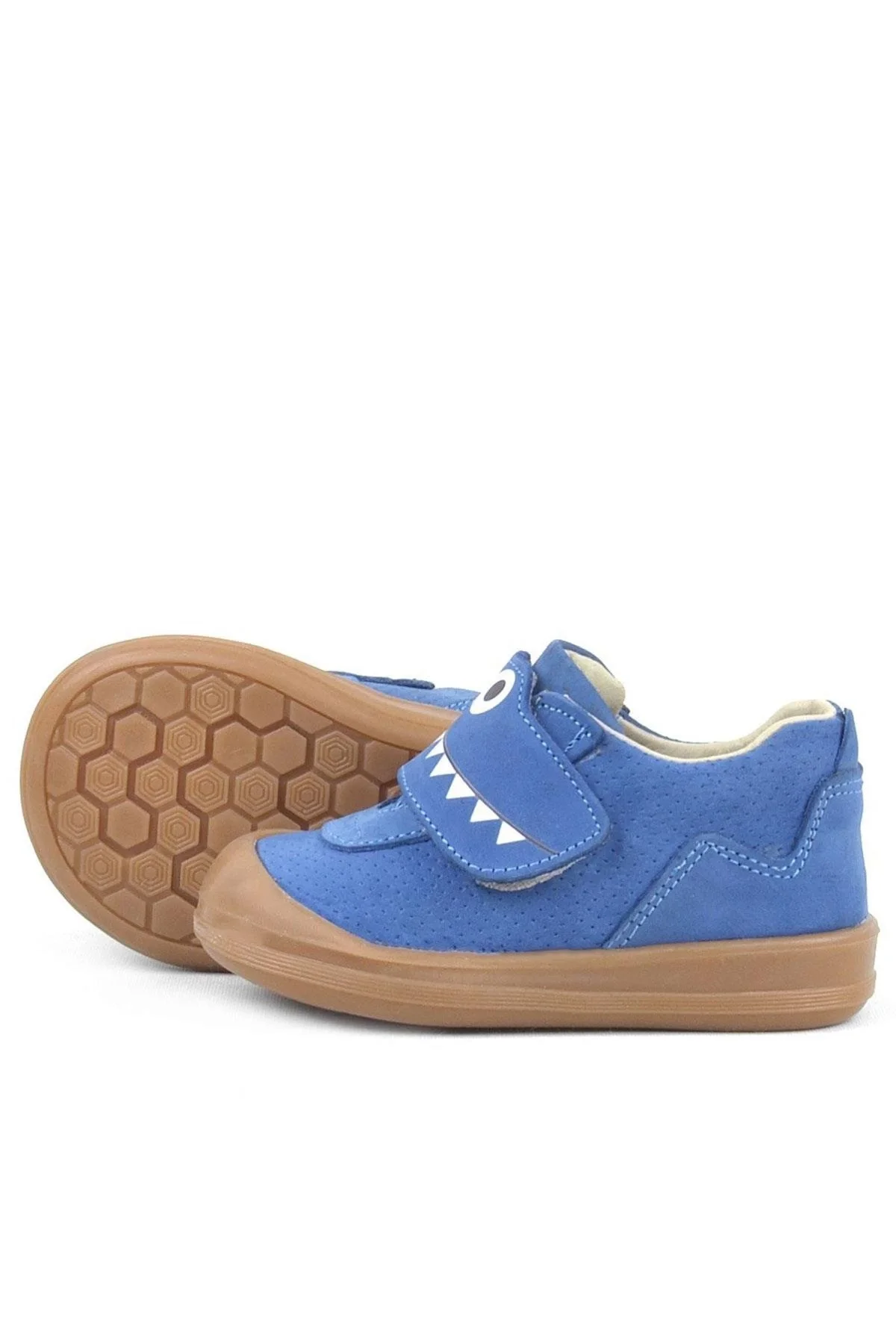 Rakerplus Dino Hakiki Deri Lacivert Yüksek Bilekli Bebek Ayakkabı