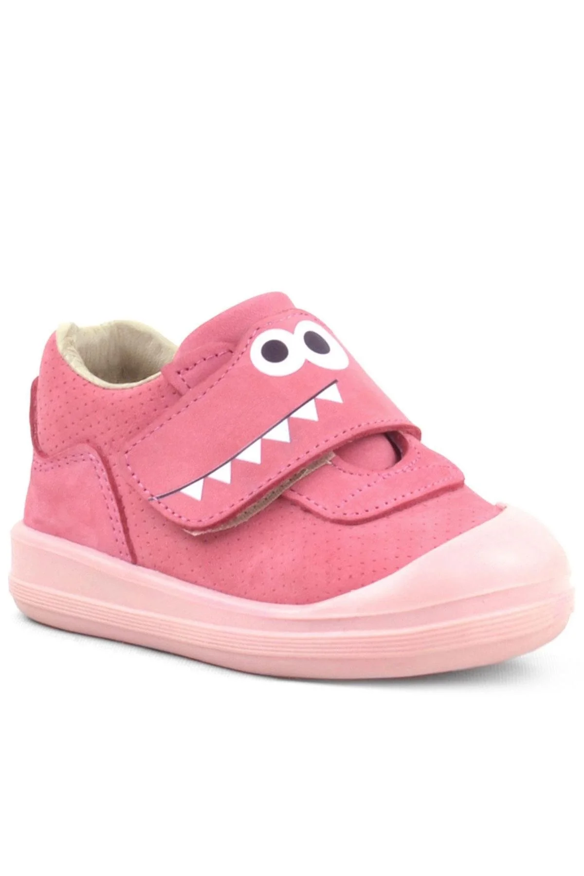 Rakerplus Dino Hakiki Deri Pembe Yüksek Bilekli Bebek Ayakkabı