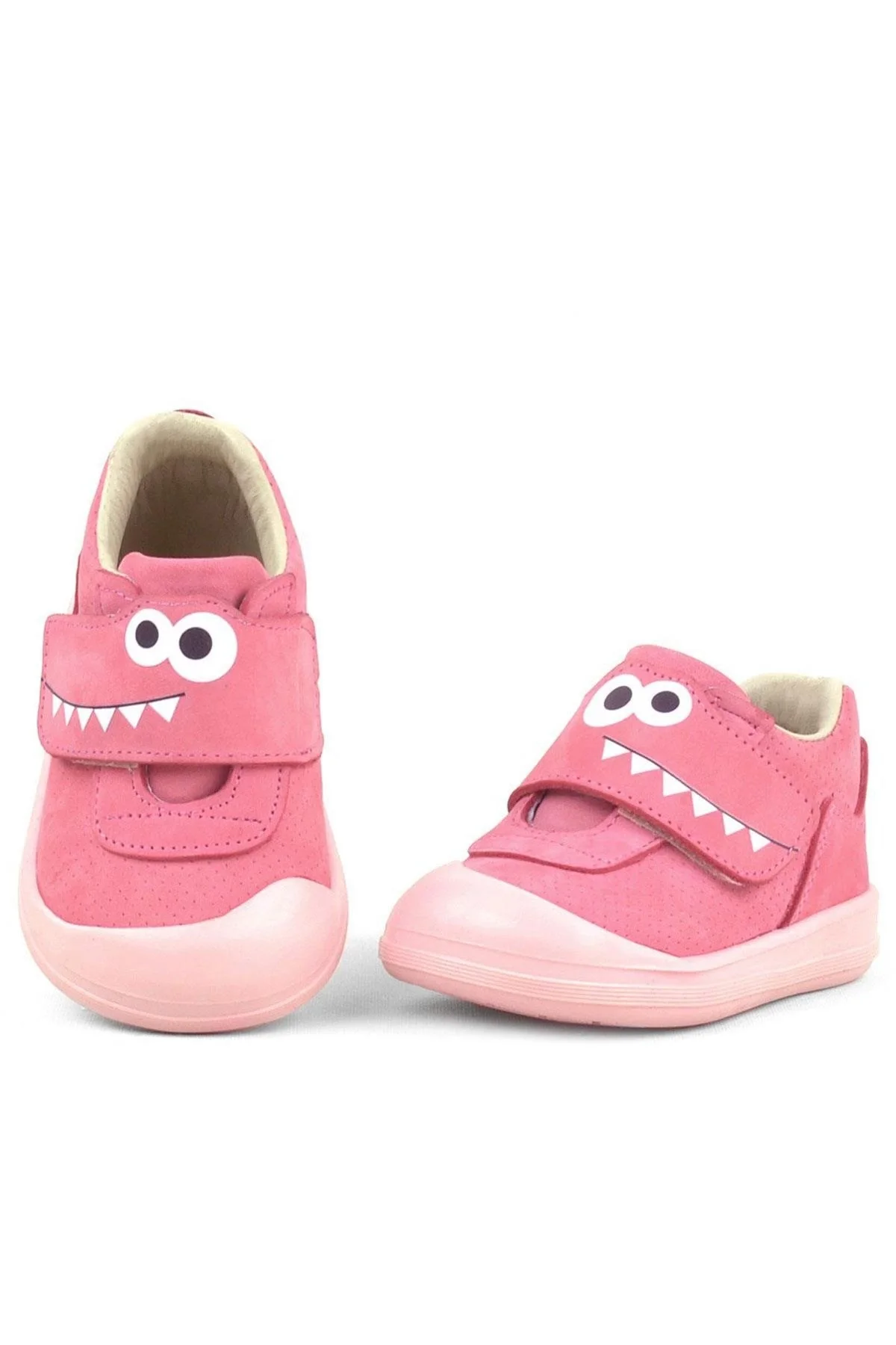 Rakerplus Dino Hakiki Deri Pembe Yüksek Bilekli Bebek Ayakkabı