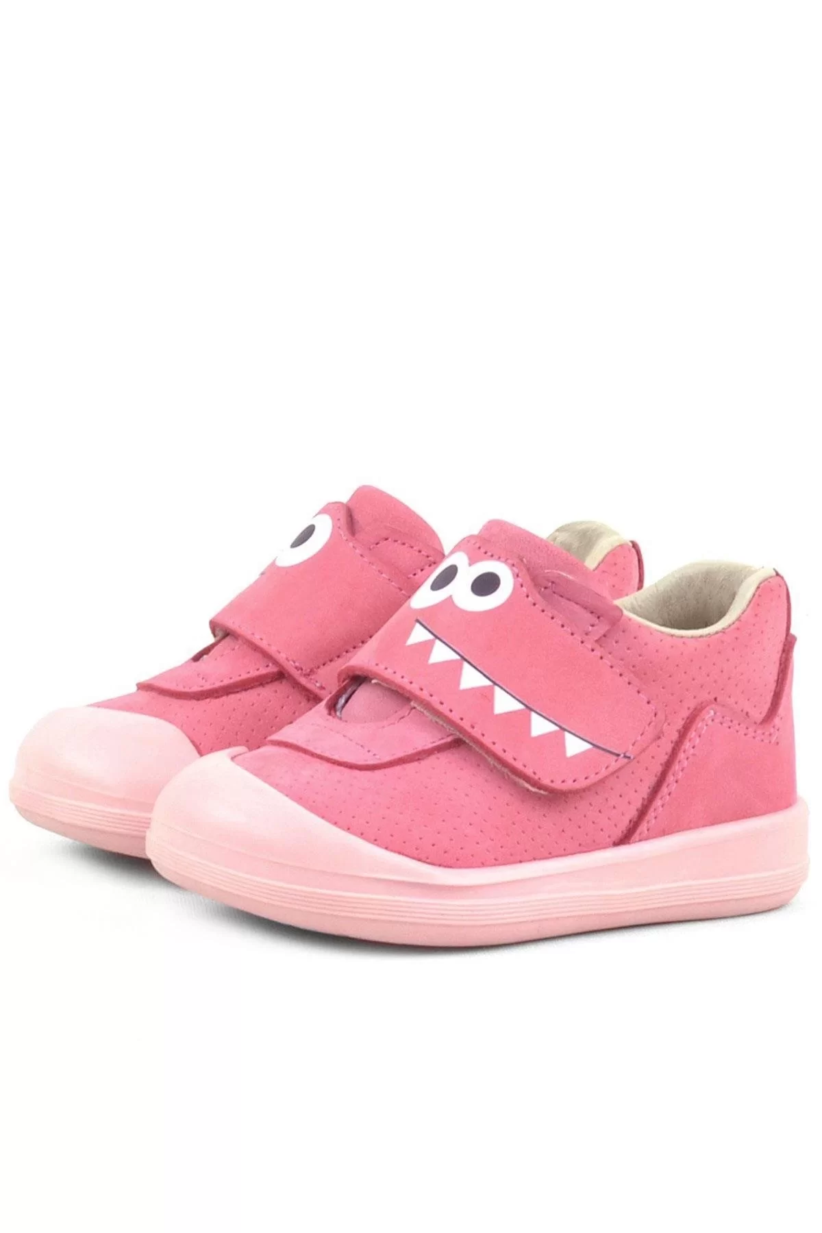 Rakerplus Dino Hakiki Deri Pembe Yüksek Bilekli Bebek Ayakkabı