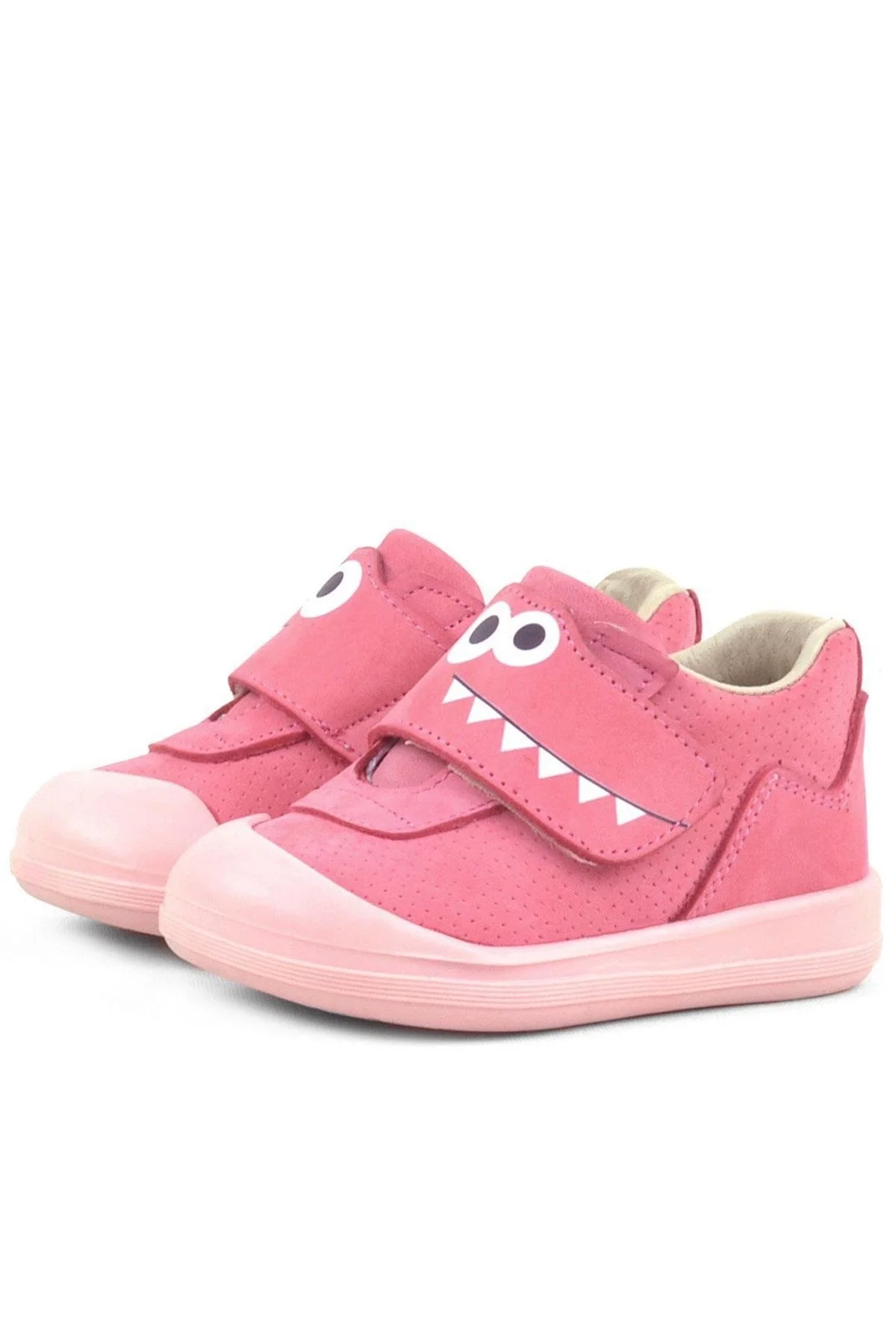 Rakerplus Dino Hakiki Deri Pembe Yüksek Bilekli Bebek Ayakkabı