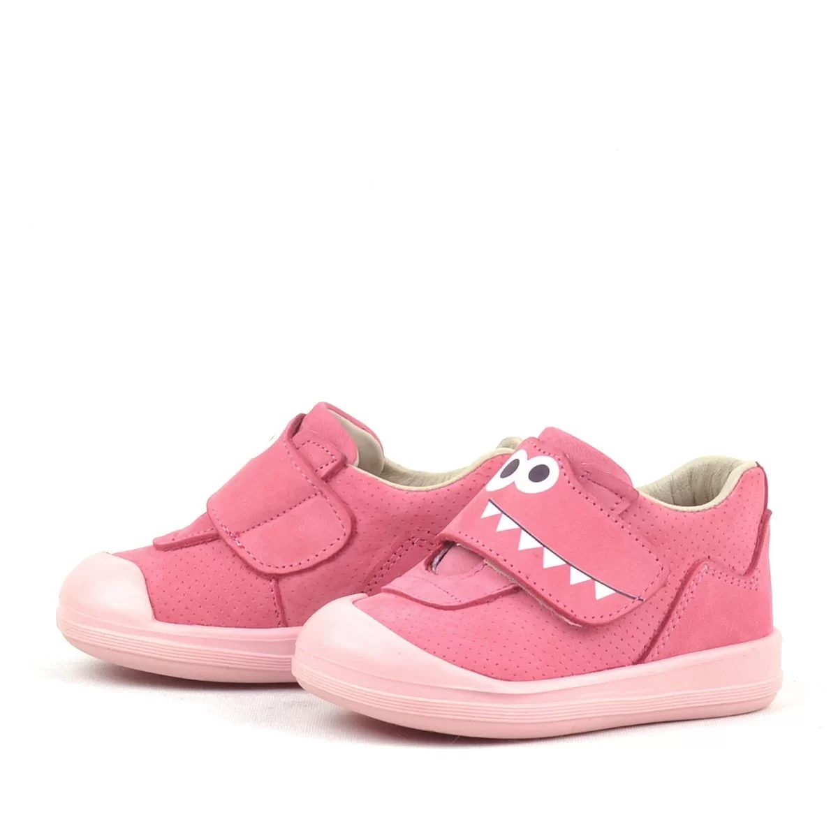 Rakerplus Dino Hakiki Deri Pembe Yüksek Bilekli Bebek Ayakkabı