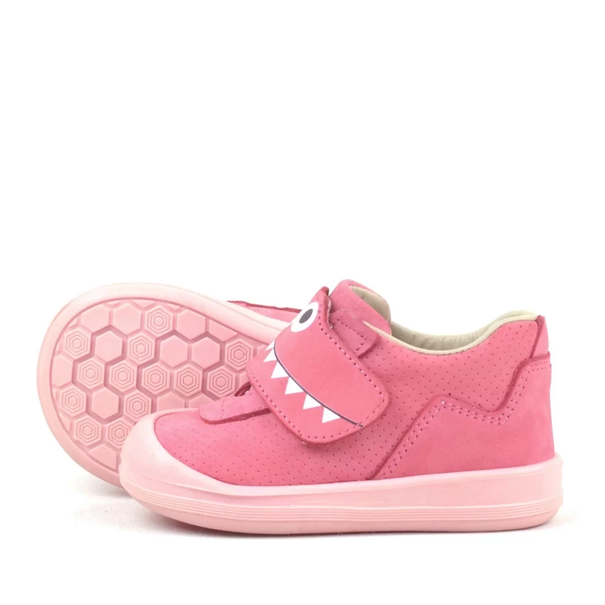Rakerplus Dino Hakiki Deri Pembe Yüksek Bilekli Bebek Ayakkabı